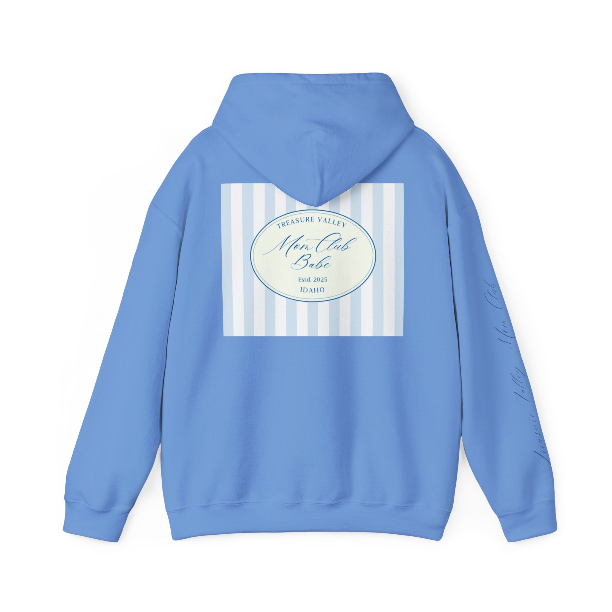 Treasure Valley Mom Club - Striped Graphic Hoodie
