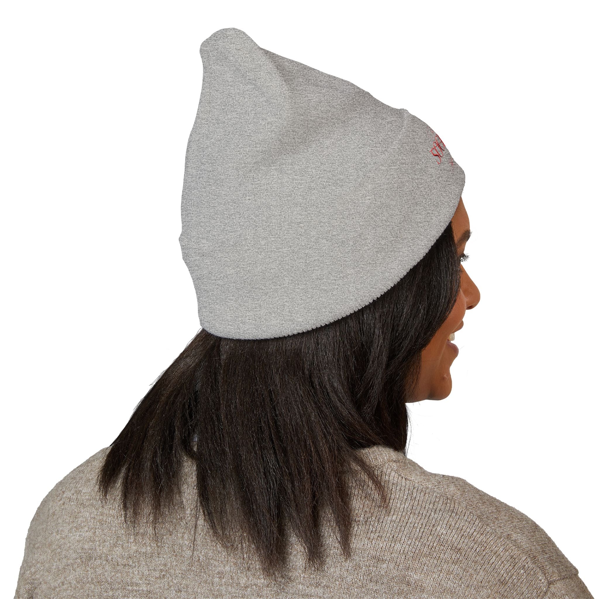 Mom Babe Anti-Social Club Beanie - Red Embroidery