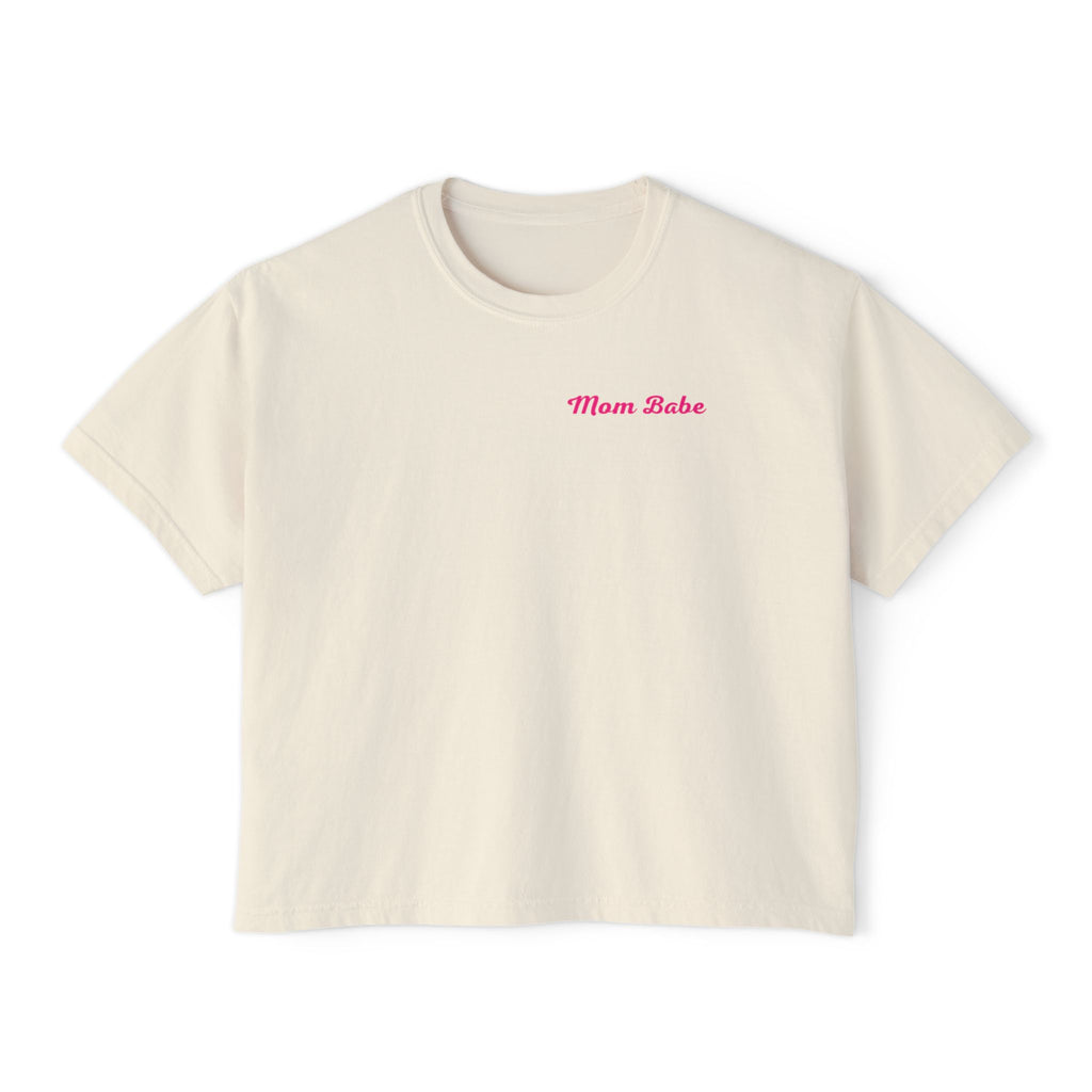 Mom Babe For Hot Moms — Pink Heart Drip Graphic Tee