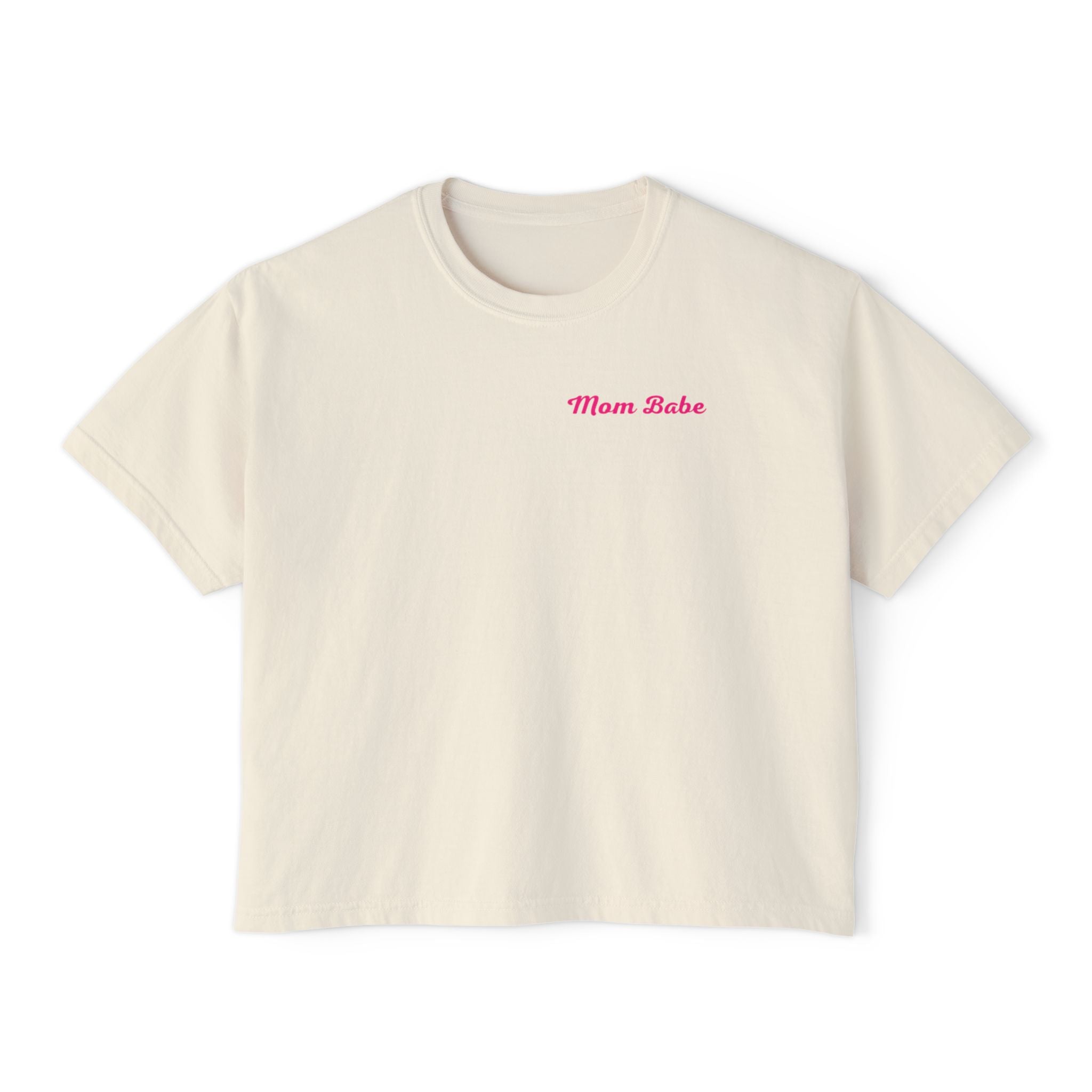 Mom Babe For Hot Moms — Pink Heart Drip Graphic Tee