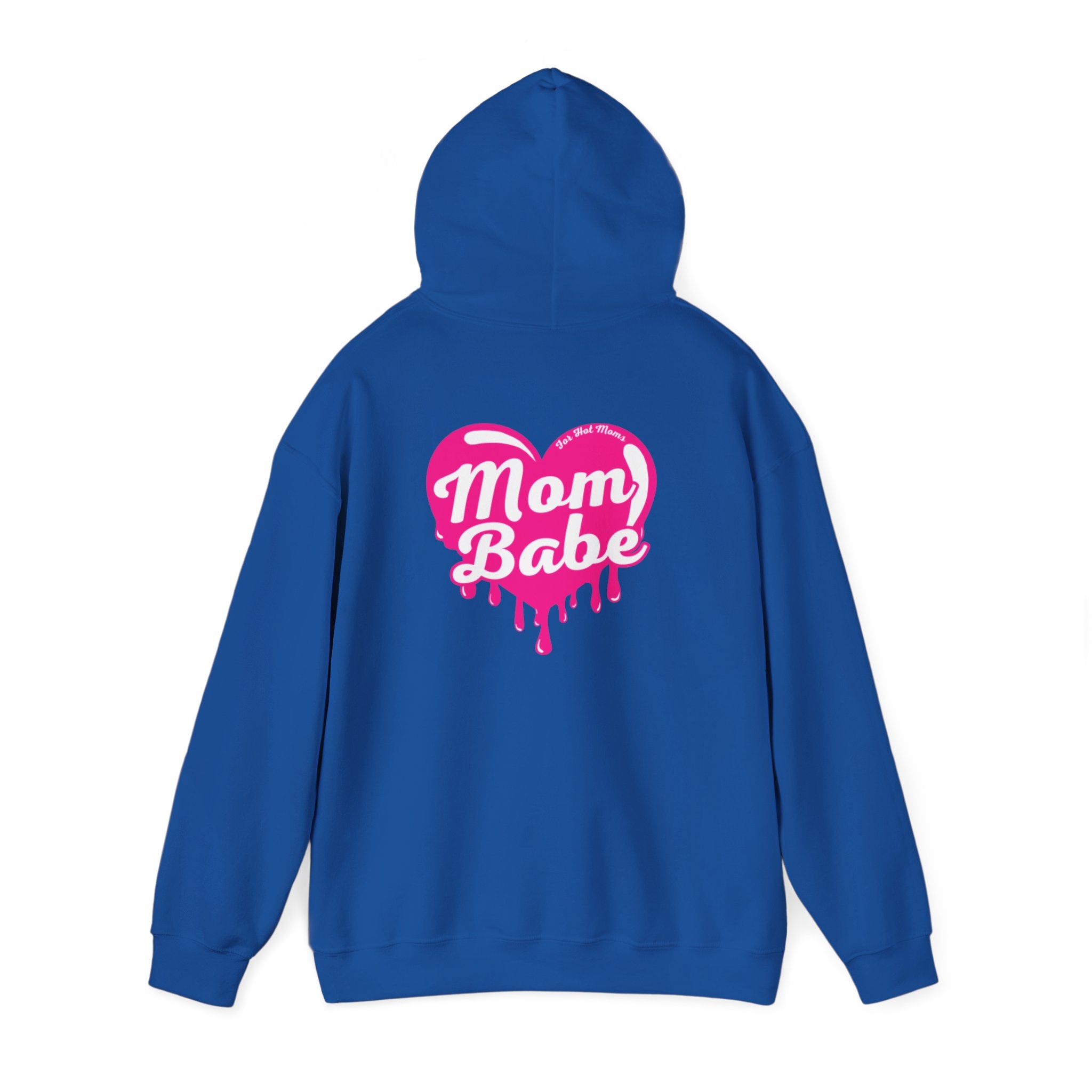 Mom Babe For Hot Moms — Pink Heart Drip Graphic Hoodie