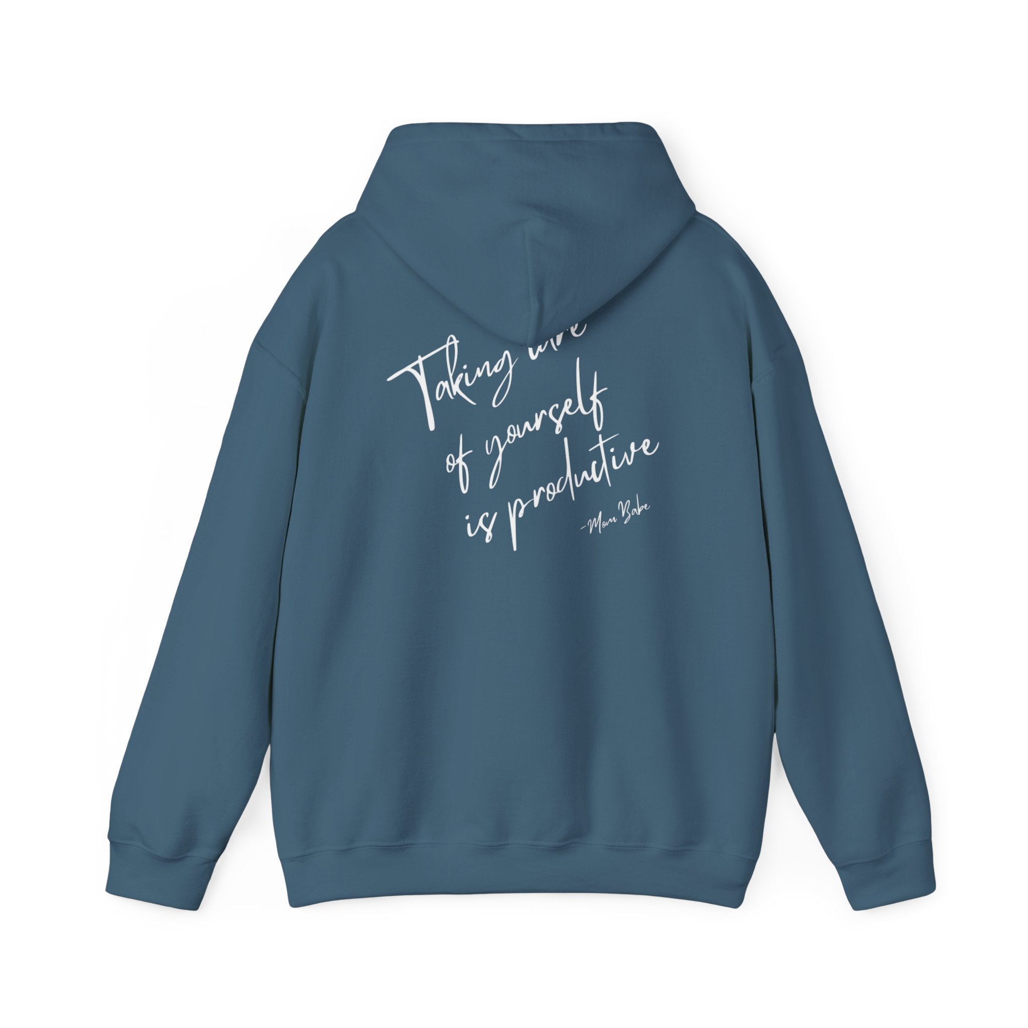 Taking Care  Of Yourself Is Productive - Script Graphic Hoodie