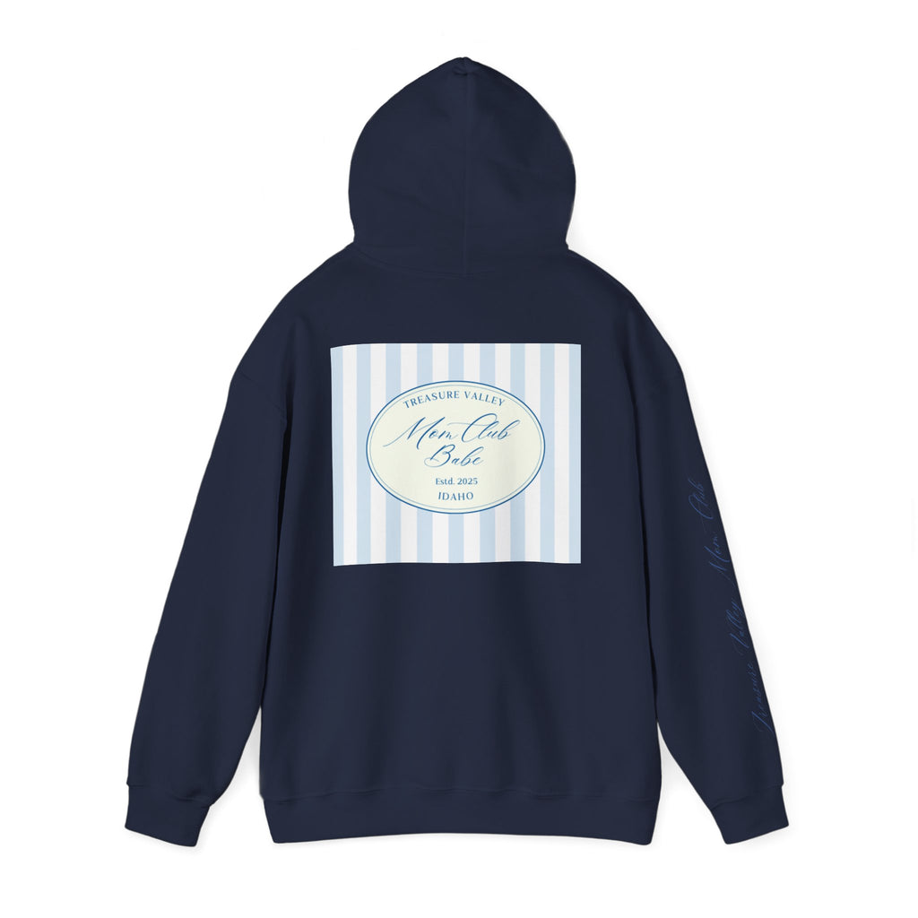 Treasure Valley Mom Club - Striped Graphic Hoodie