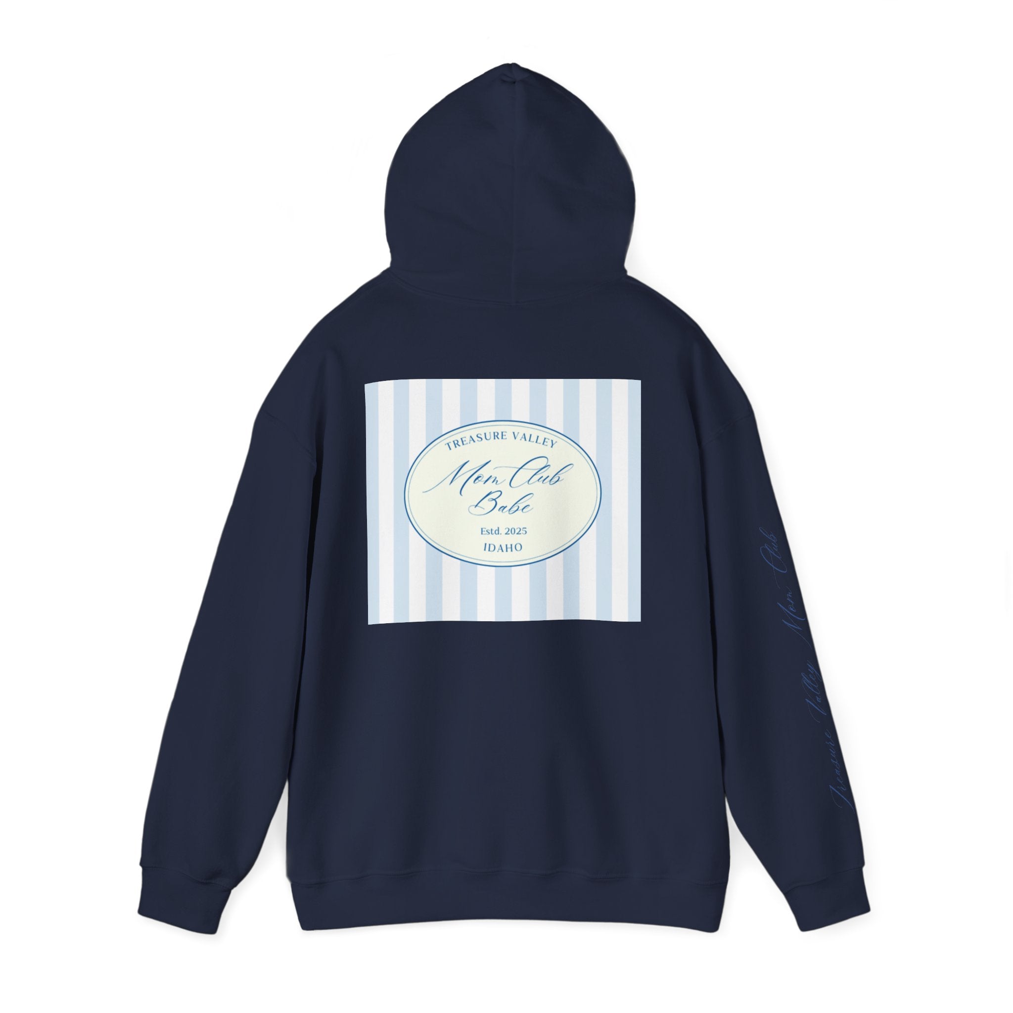 Treasure Valley Mom Club - Striped Graphic Hoodie
