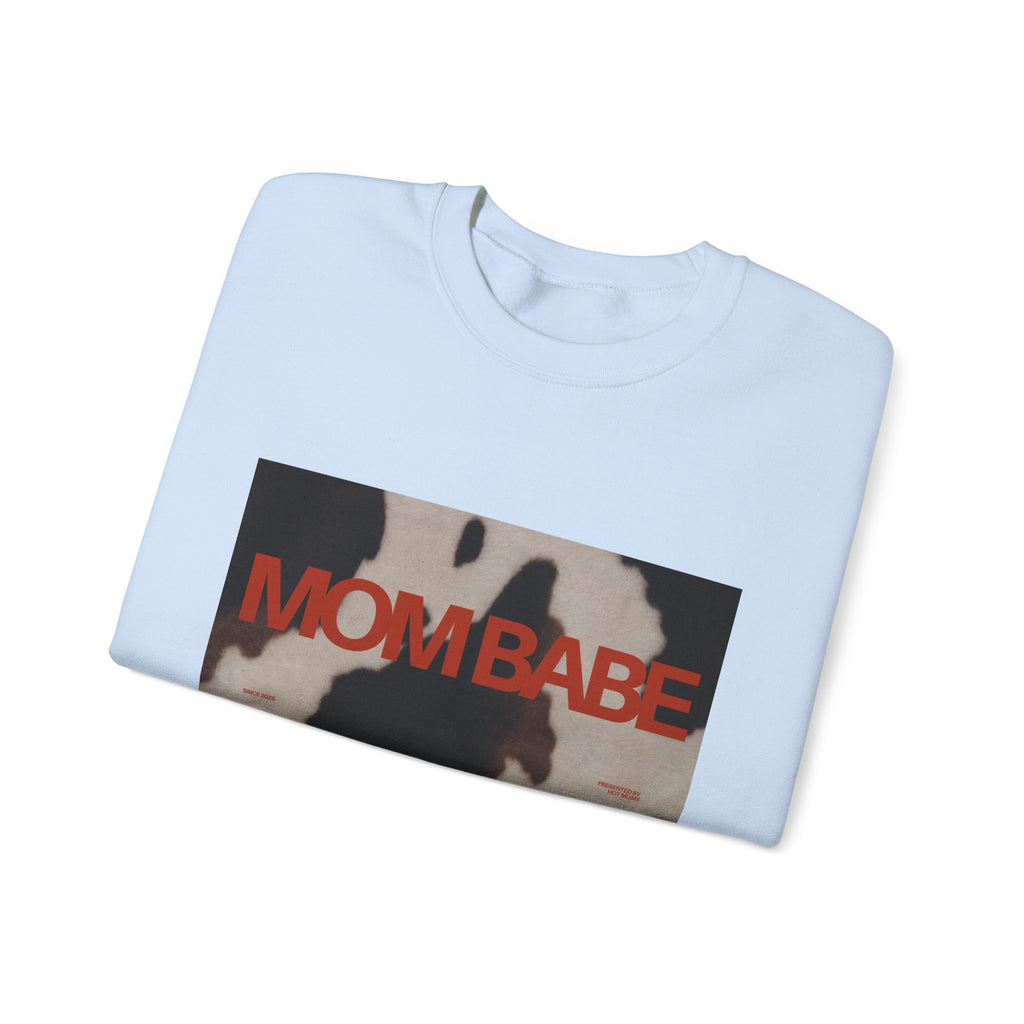 Mom Babe — Cowhide Graphic Sweatshirt
