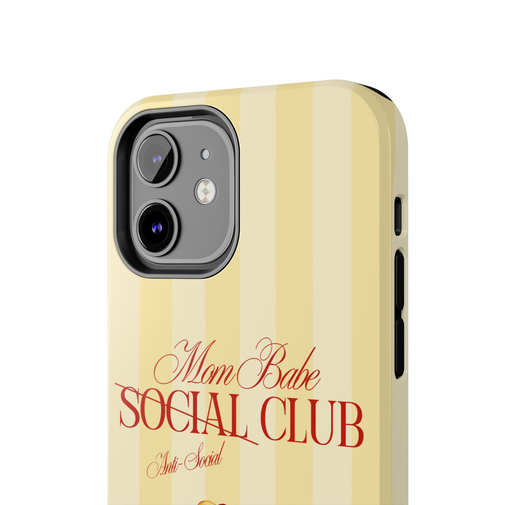 Mom Babe Anti-Social Club Tough Phone Case