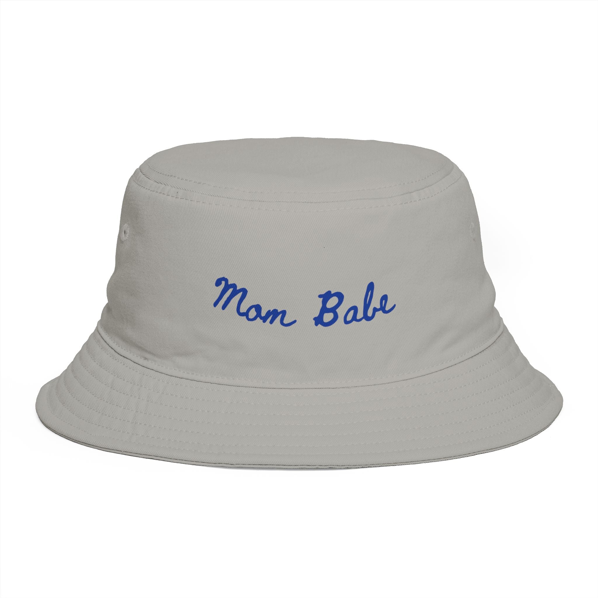 Mom Babe Bucket Hat — Blue Embroidery