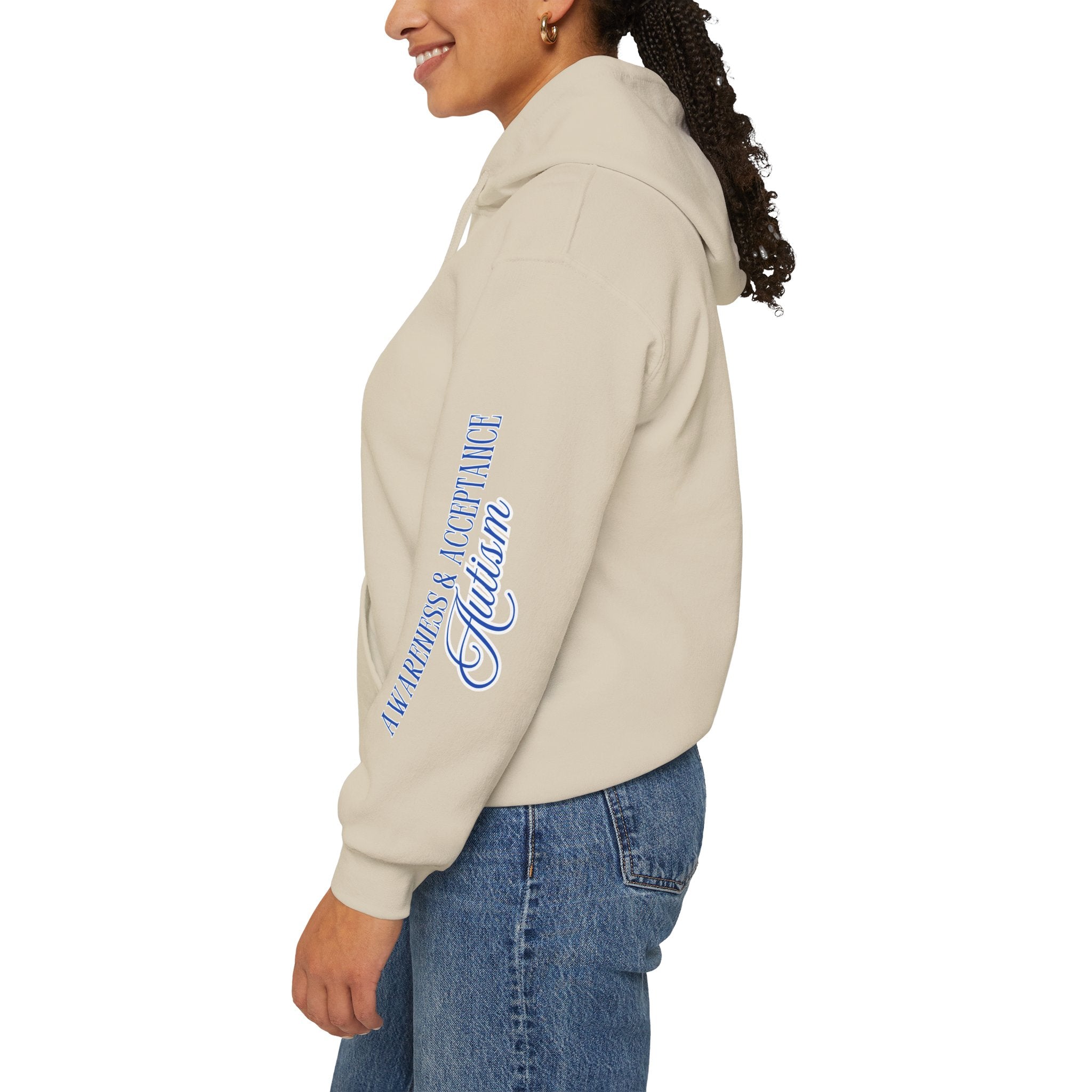 Autism Awareness and Acceptance — Checkered Heart Hoodie