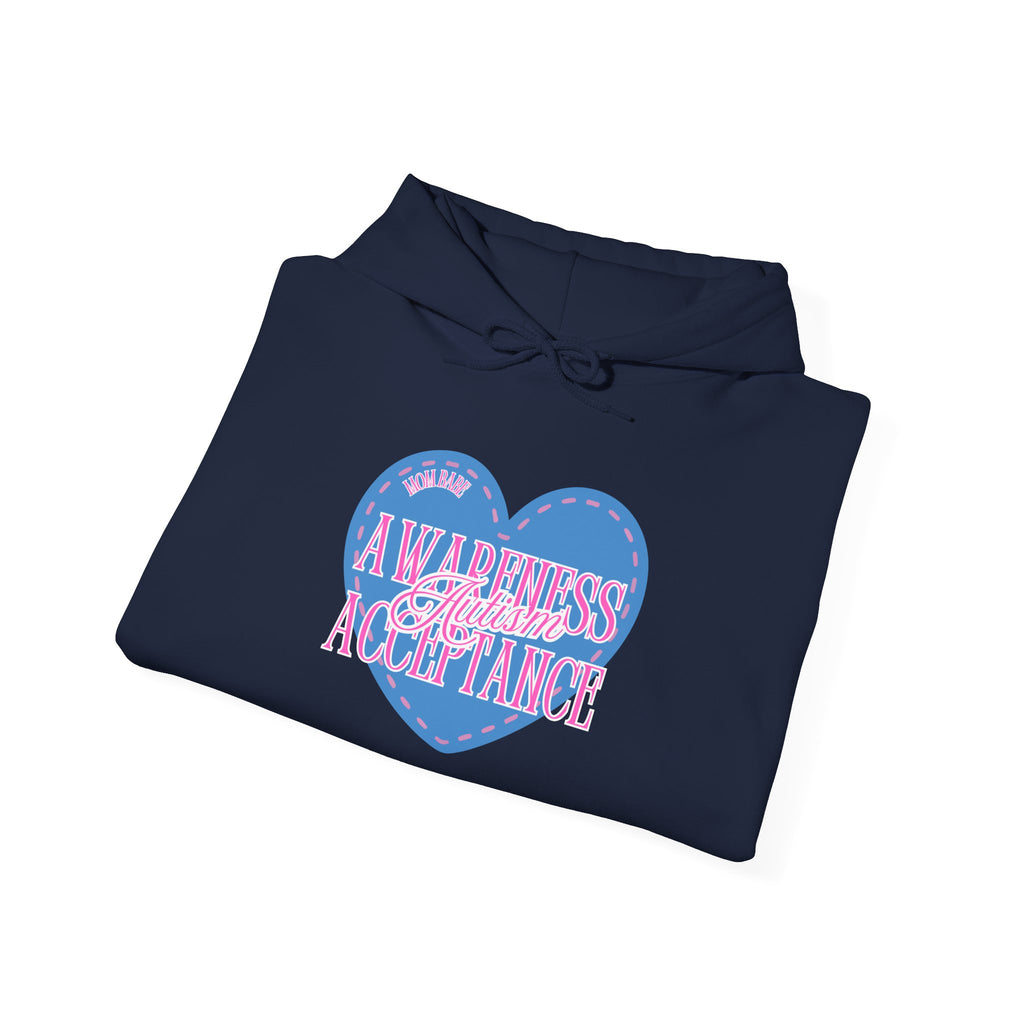 Autism Awareness and Acceptance — Stitched Heart Hoodie