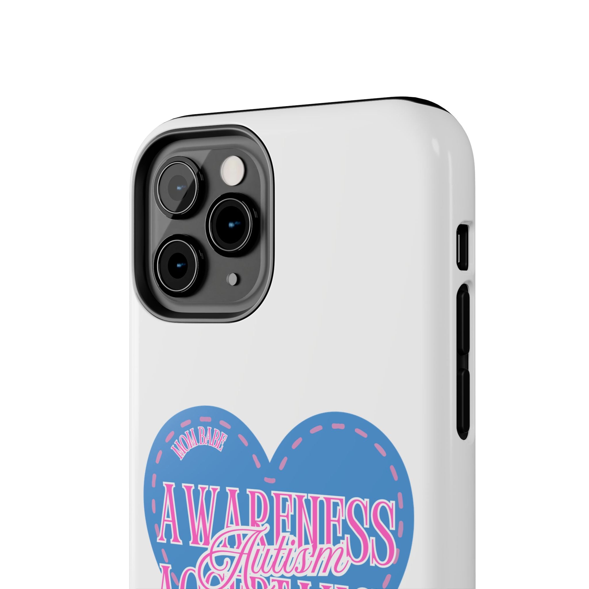 Autism Awareness and Acceptance — Stitched Heart Phone Case