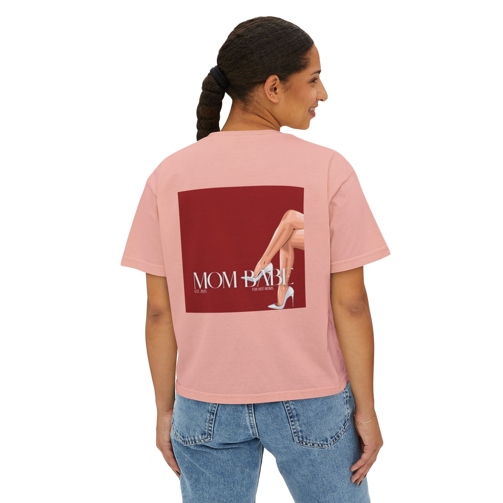 Mom Babe For Hot Moms - White Heels Graphic Tee