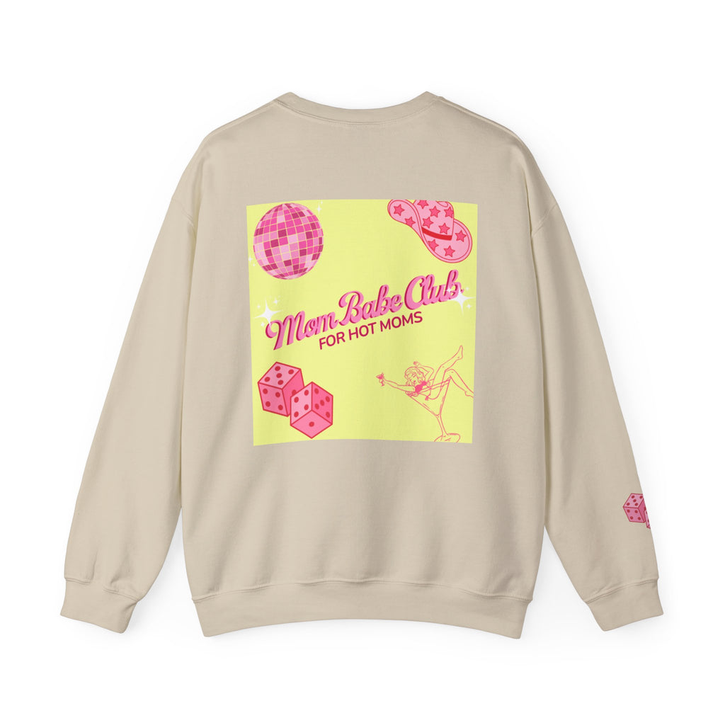 Mom Babe Club - For Hot Moms — Pink Graphic Sweatshirt