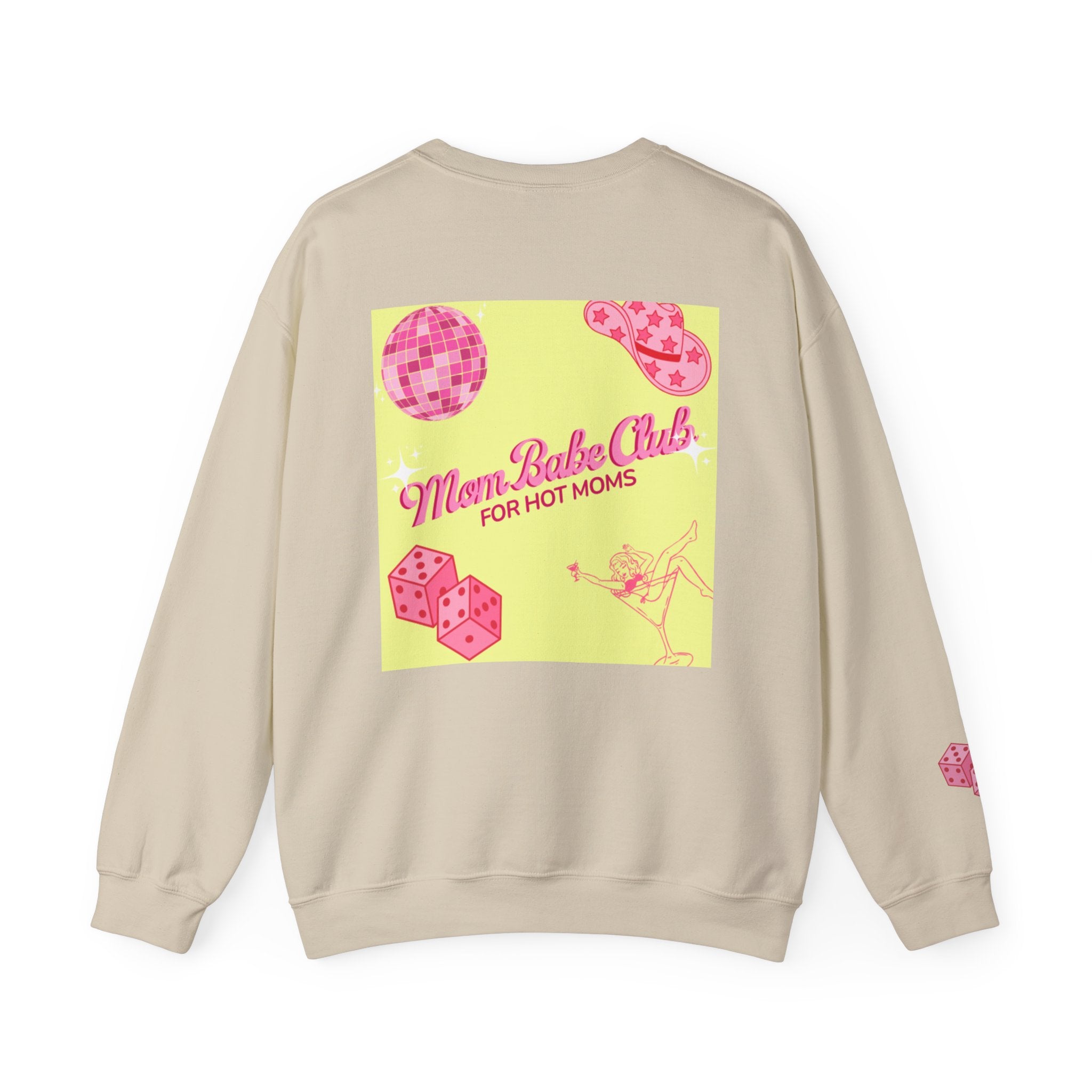 Mom Babe Club - For Hot Moms — Pink Graphic Sweatshirt