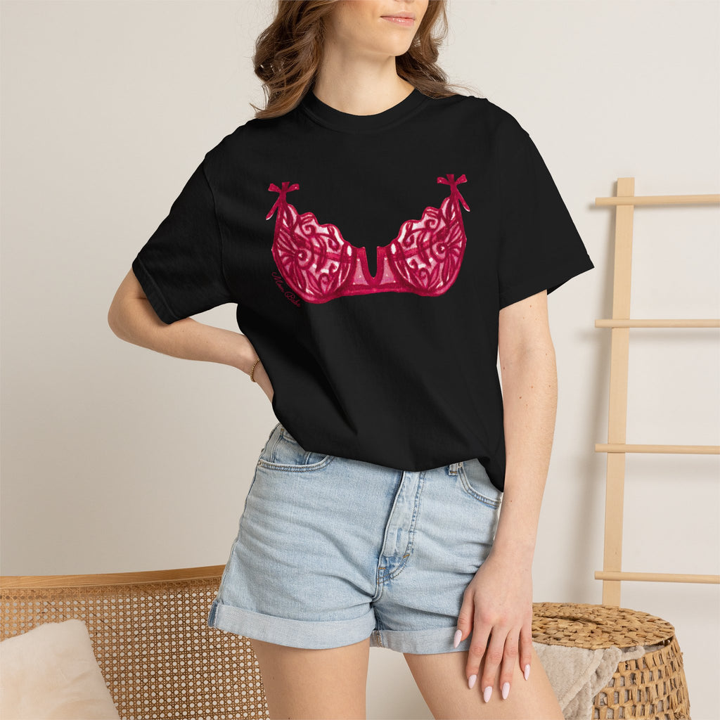 MILF Mom Babe - Bra Tee Pink