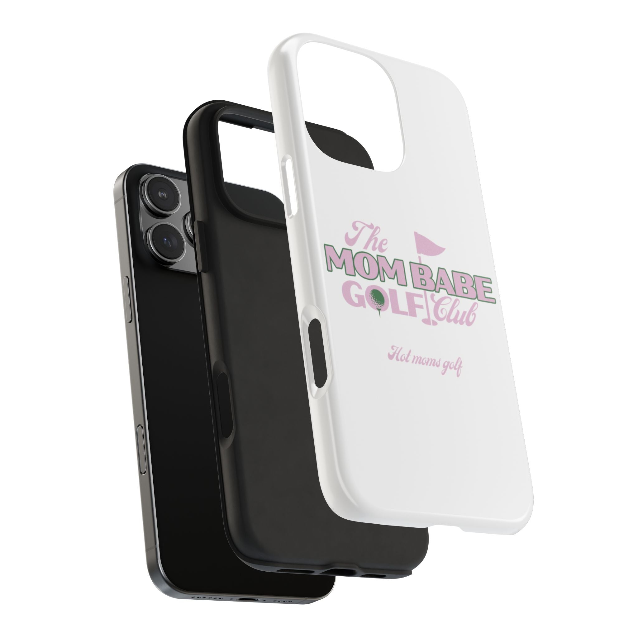 The Mom Babe Golf Club - Pink Vintage Golf Tough Phone Case