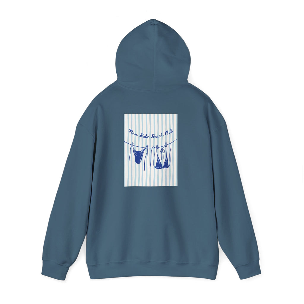 Mom Babe Beach Club - Bikini Graphic Hoodie