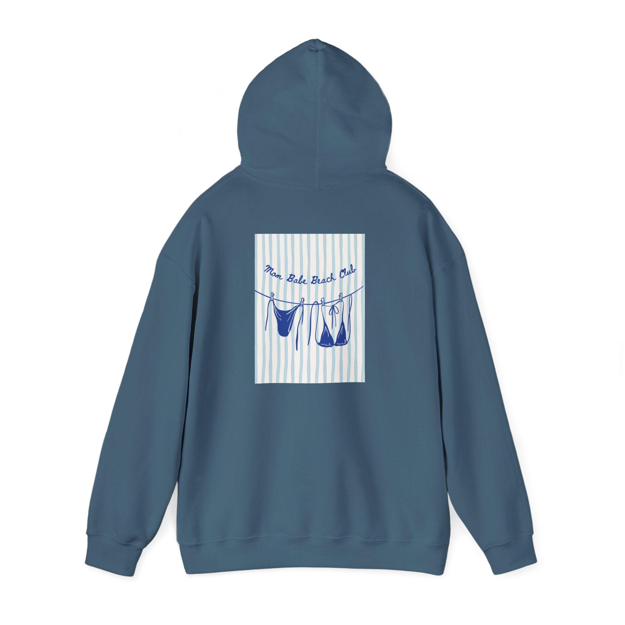 Mom Babe Beach Club - Bikini Graphic Hoodie