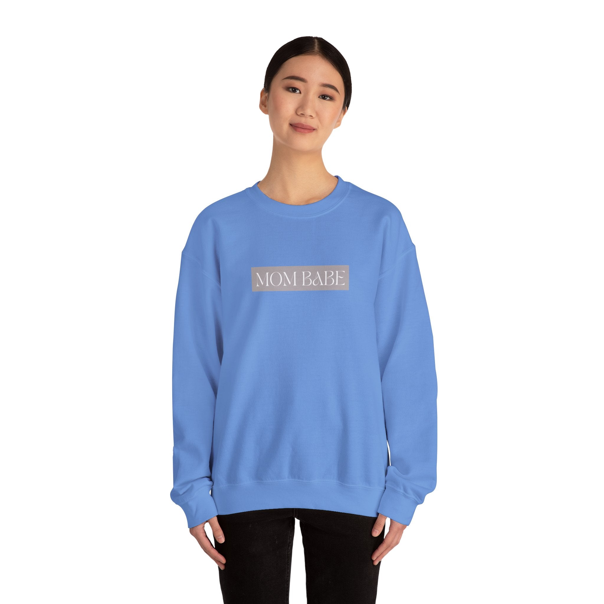Pilates Mom Babe Club — Workout Graphic Sweatshirt (White Print)