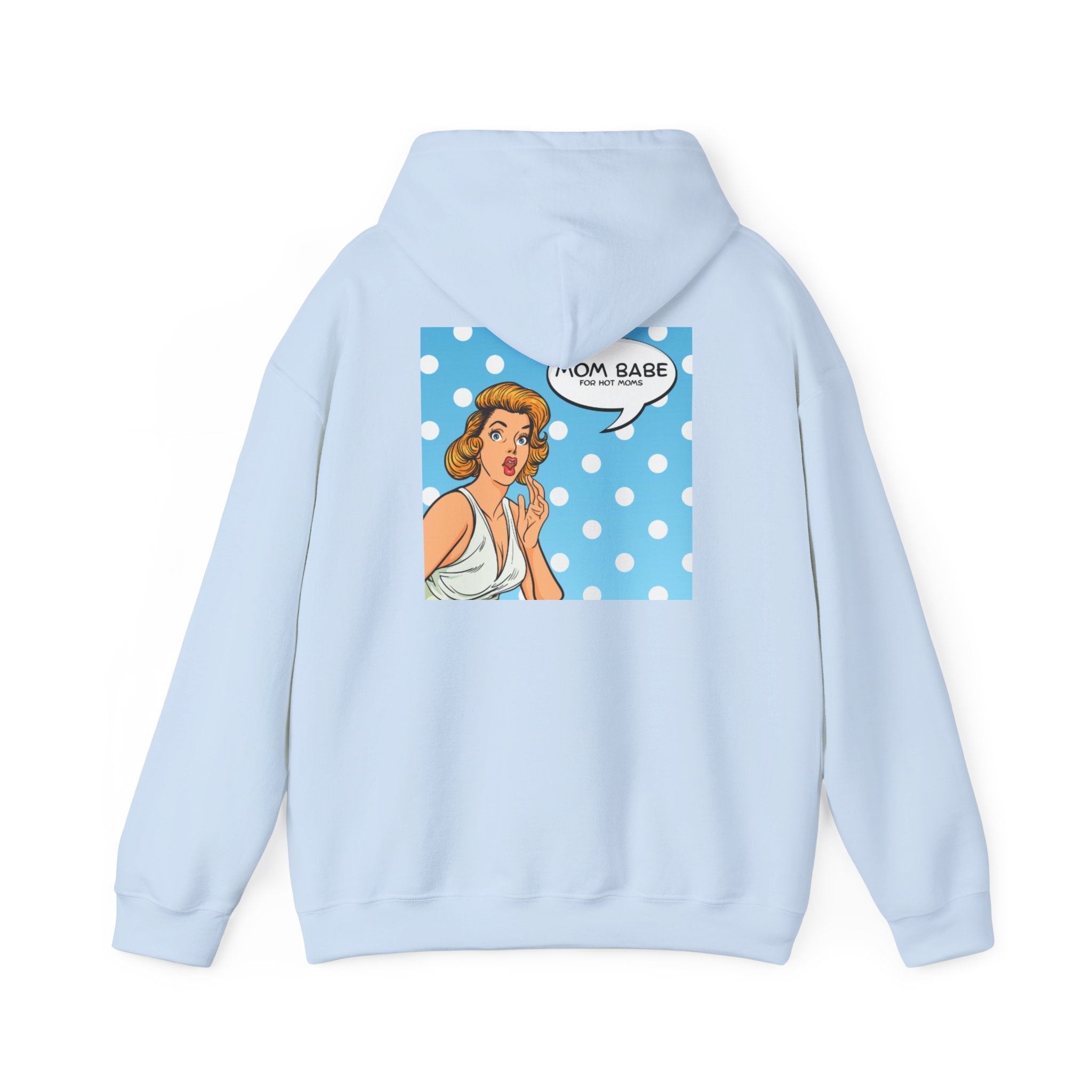 Mom Babe For Hot Moms - Retro Pop Art Graphic Hoodie