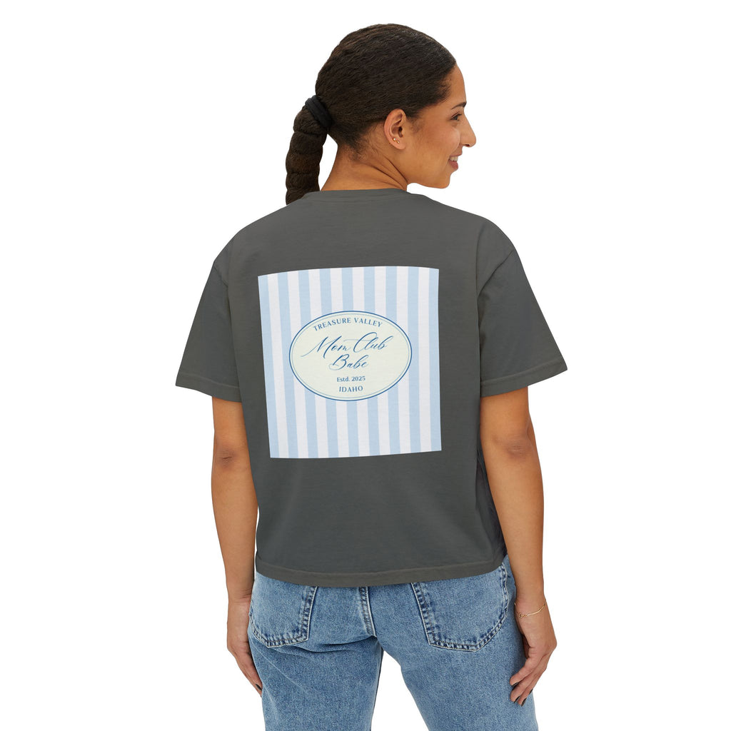 Treasure Valley Mom Club - Striped Graphic Tee