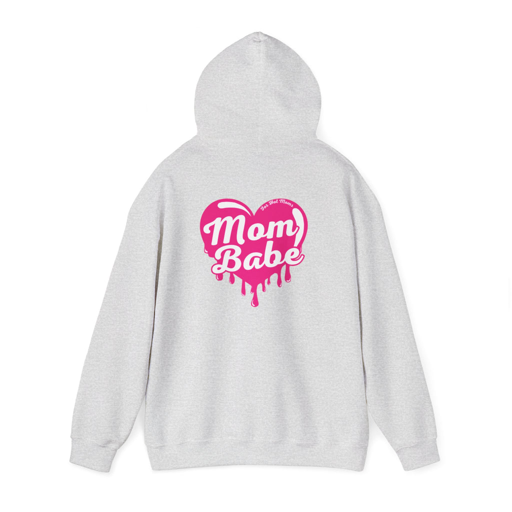 Mom Babe For Hot Moms — Pink Heart Drip Graphic Hoodie