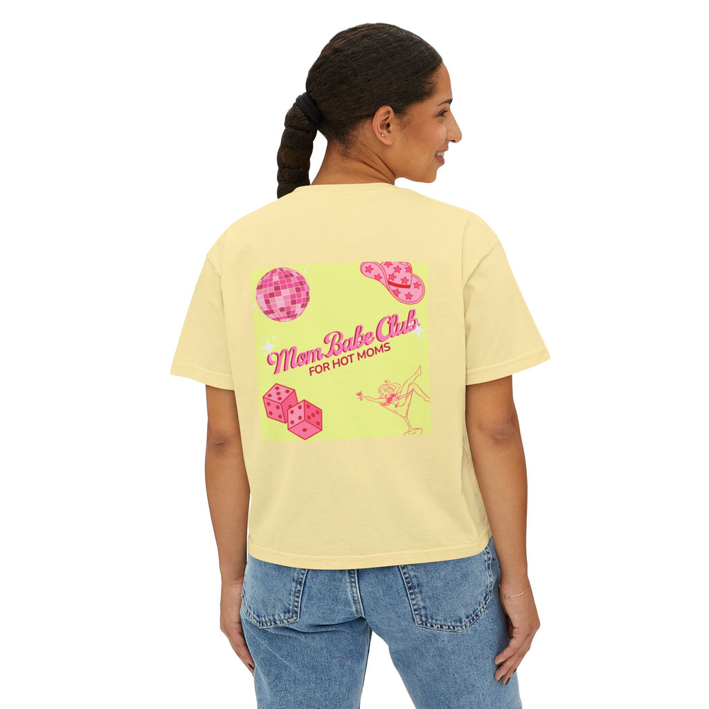 Mom Babe Club - For Hot Moms —  Pink Graphic Tee