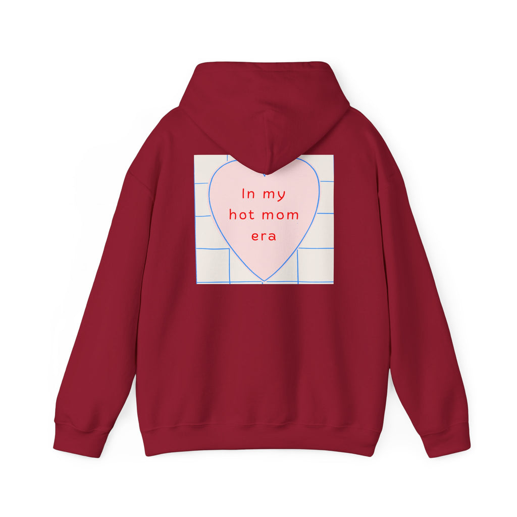 In My Hot Mom Era - Heart Graphic Hoodie