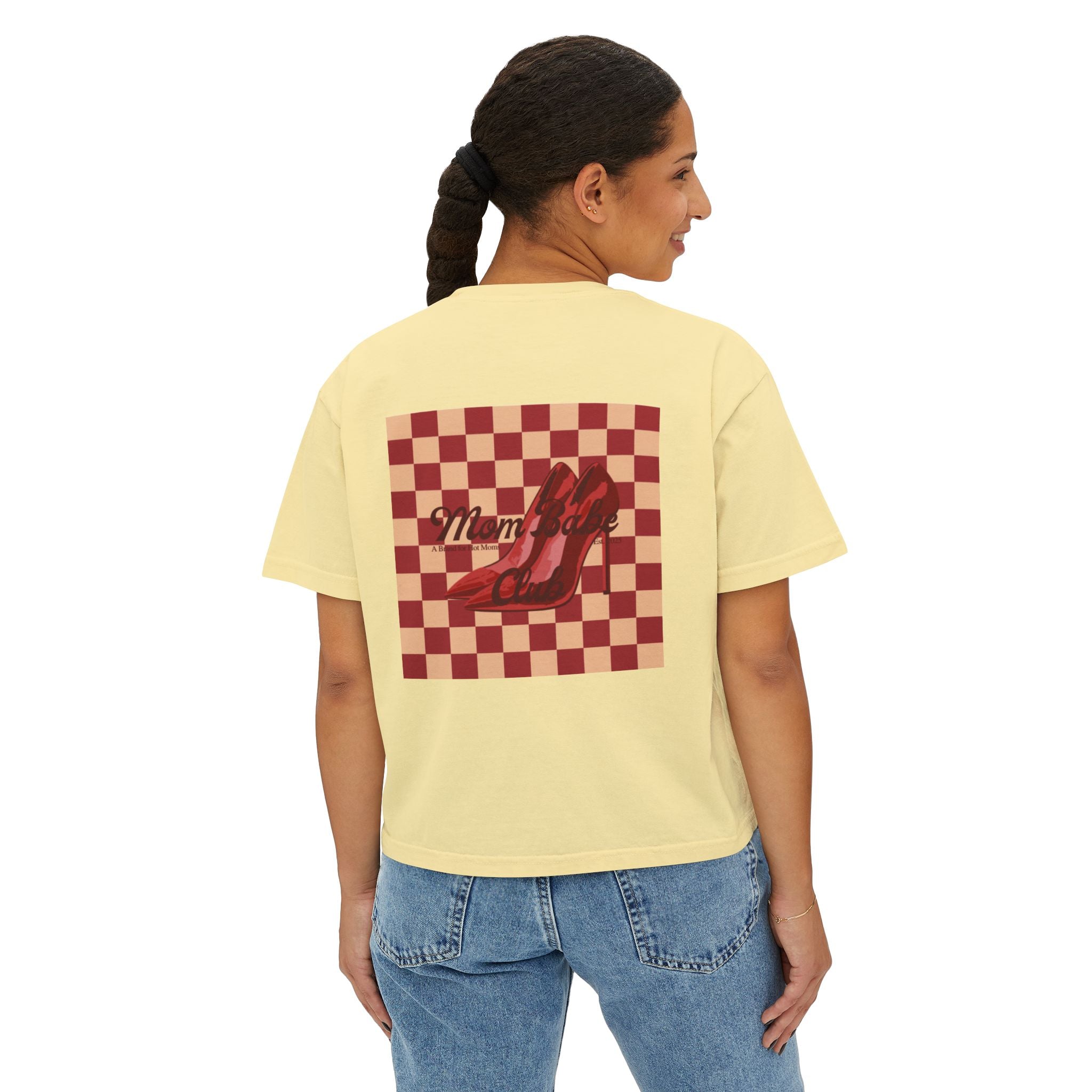 Mom Babe Club - For Hot Moms  Heel Graphic Tee