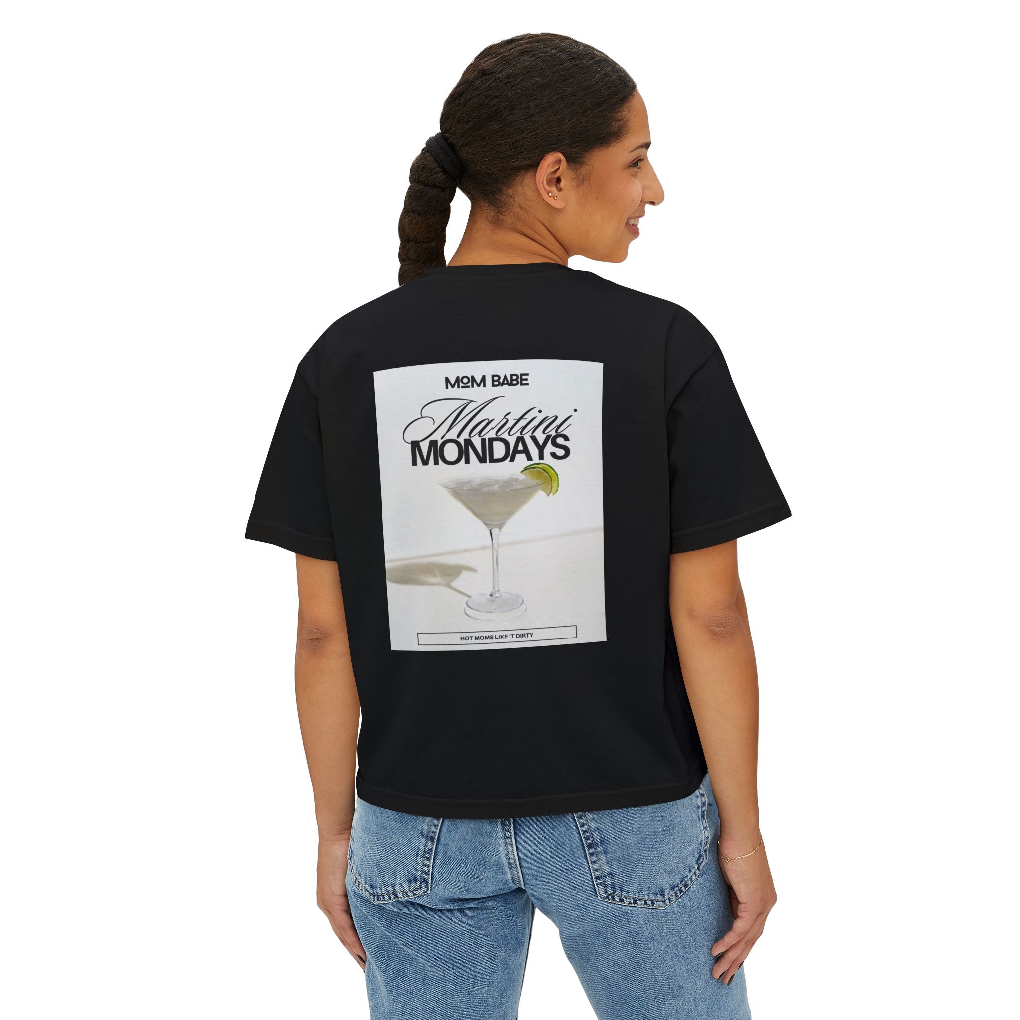 Mom Babe Martini Mondays Hot Moms Like it Dirty - Martini Graphic Tee
