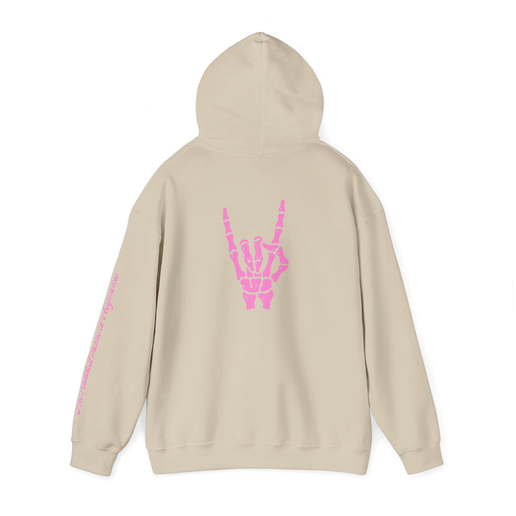 The Raddest Moms Are Boy Moms - Skeletal Rock Hand Graphic Hoodie