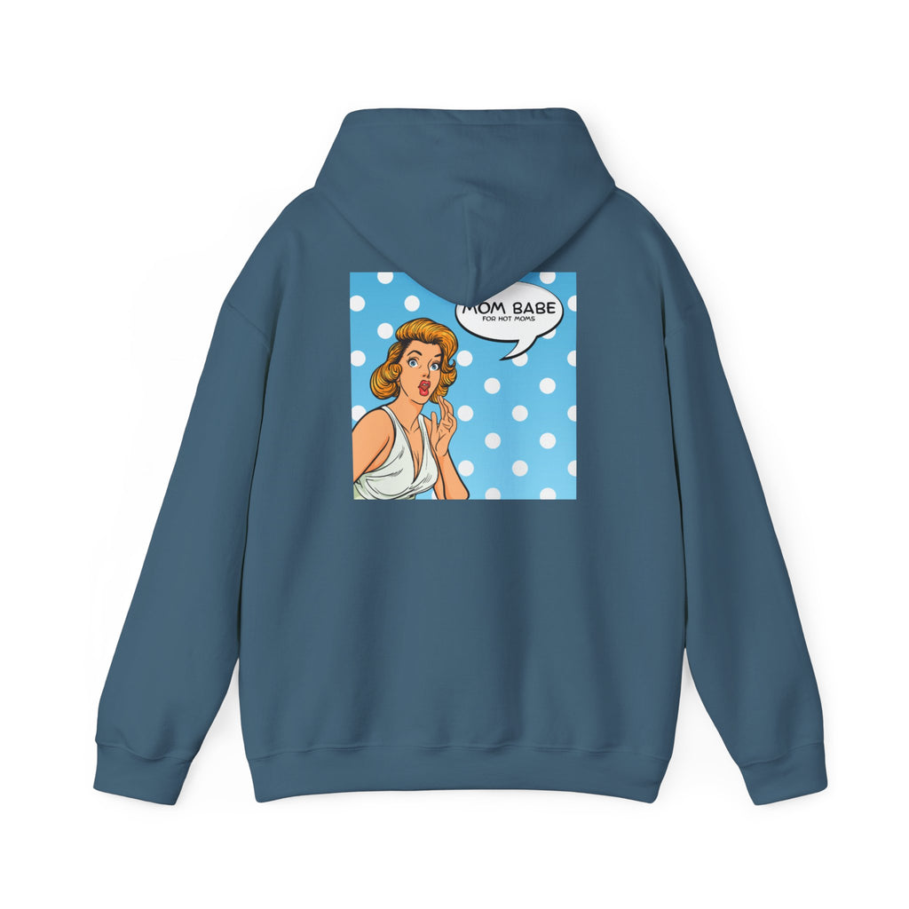 Mom Babe For Hot Moms - Retro Pop Art Graphic Hoodie