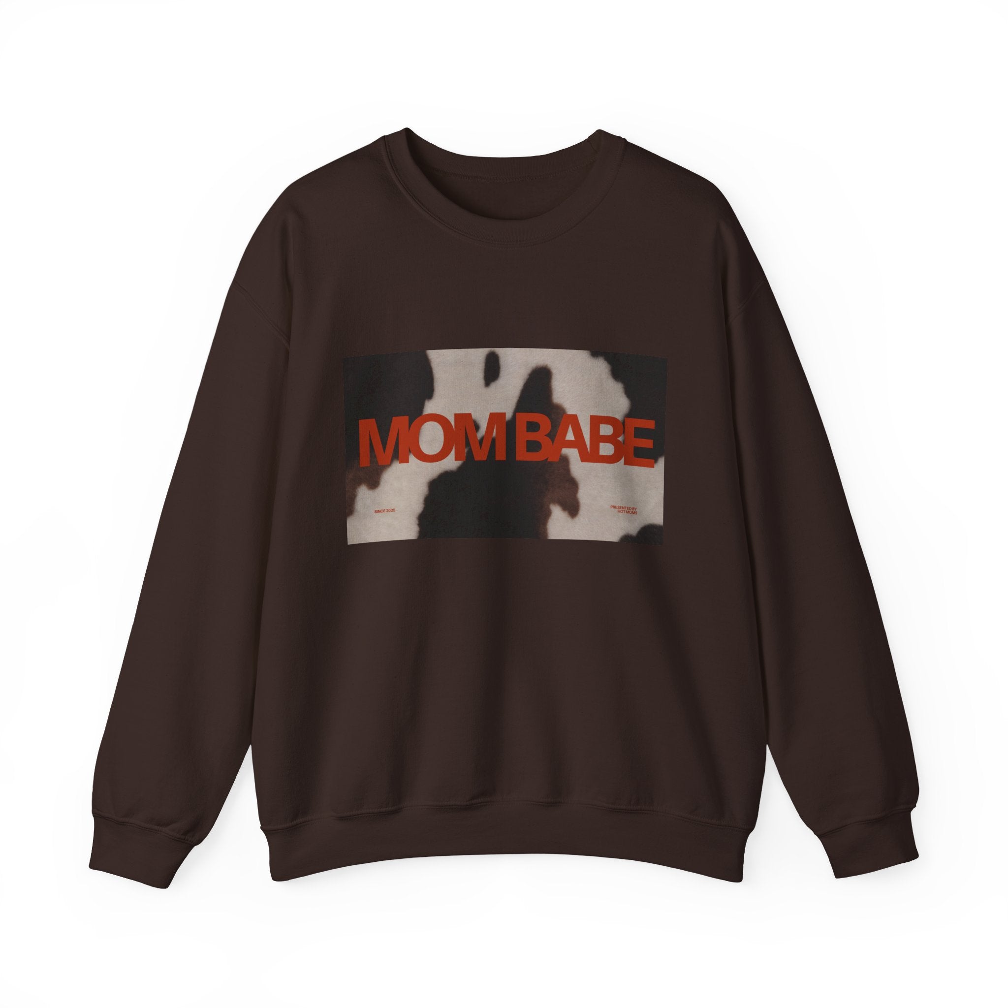 Mom Babe — Cowhide Graphic Sweatshirt