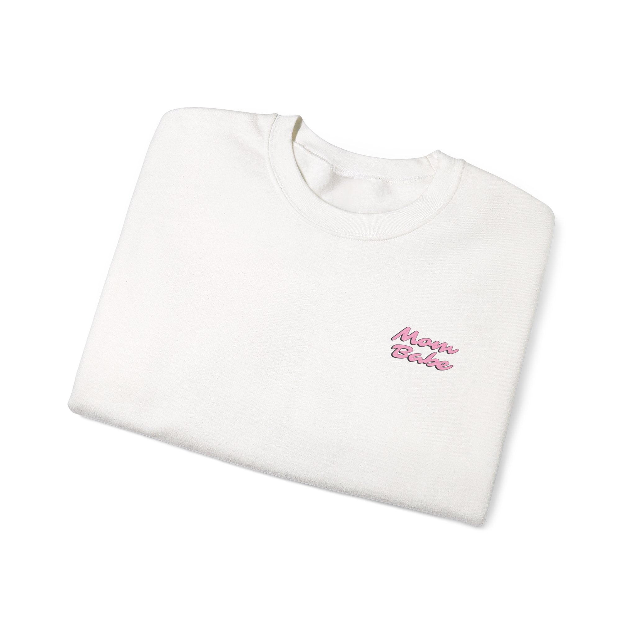 Mom Babe For Hot Moms - Checkered Graphic Sweatshirt