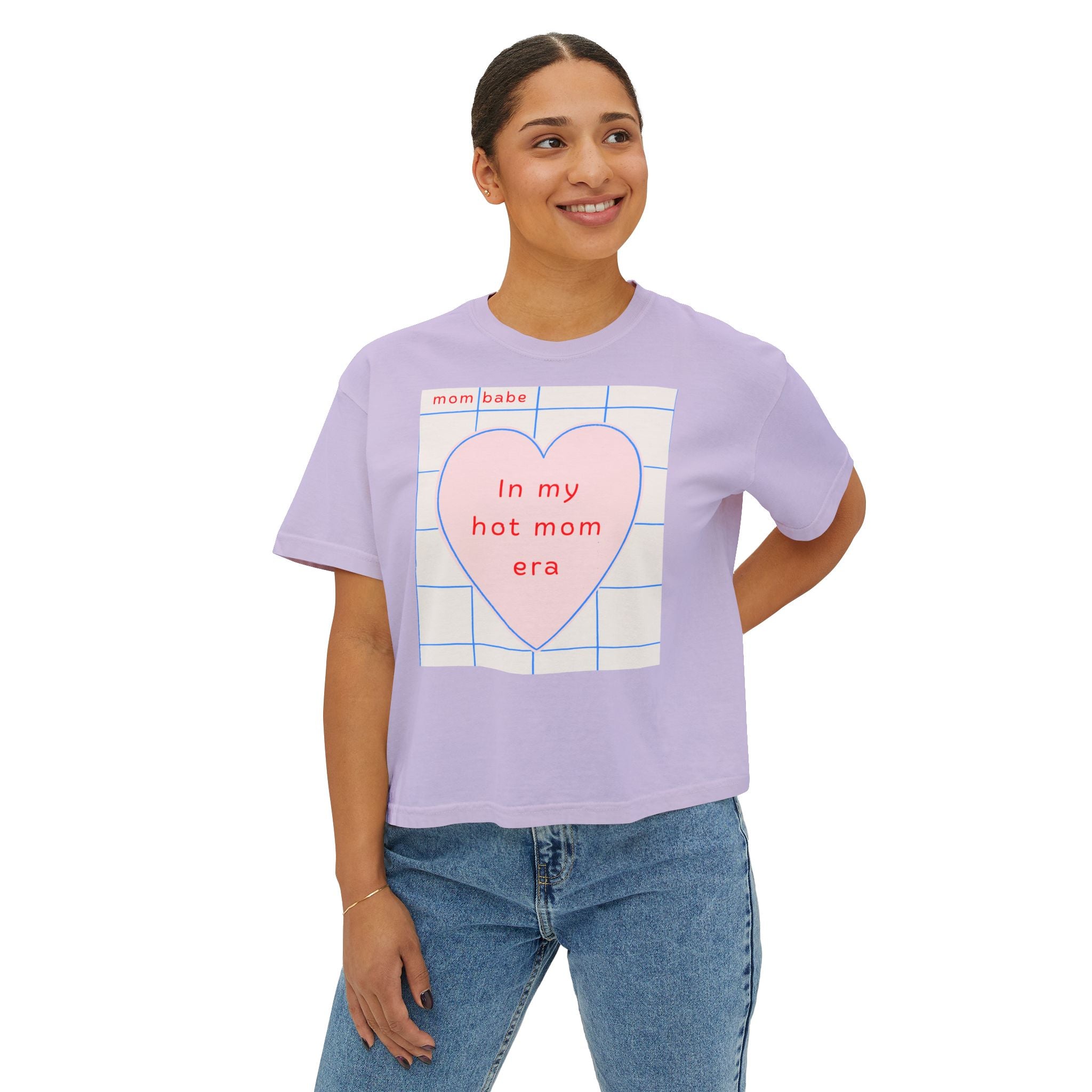 Copy of In My Hot Mom Era Front Print - Heart Graphic Tee