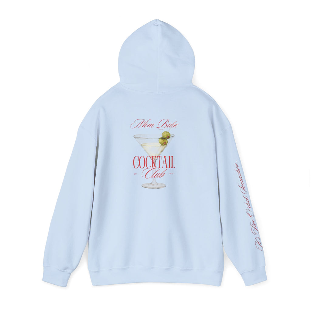 Mom Babe Cocktail Club - Martini Glass Graphic Hoodie
