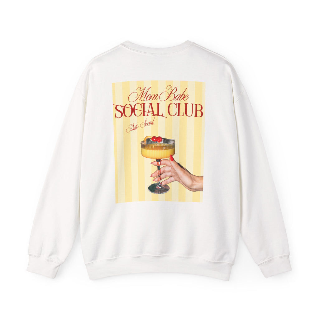 Mom Babe Anti-Social Club - Cocktail Graphic Sweatshirt