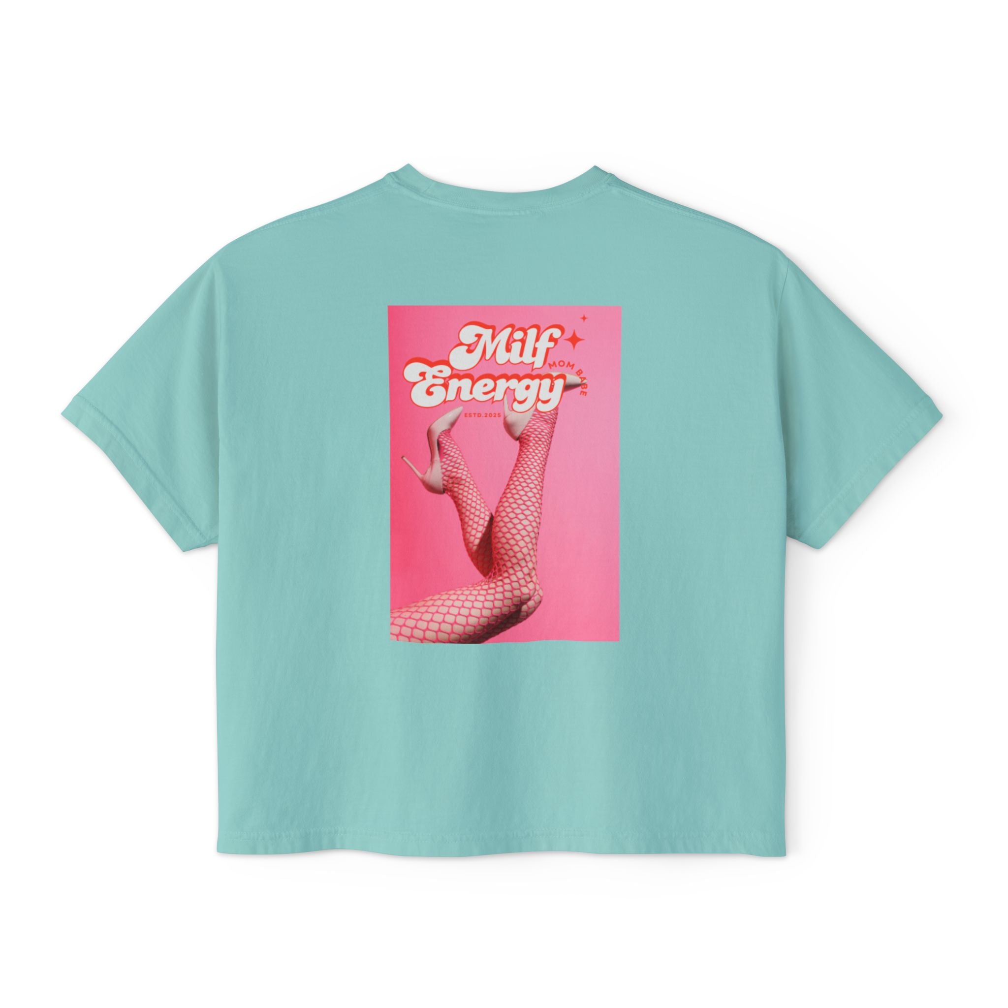 MILF Energy Mom Babe — Fishnet Graphic Tee