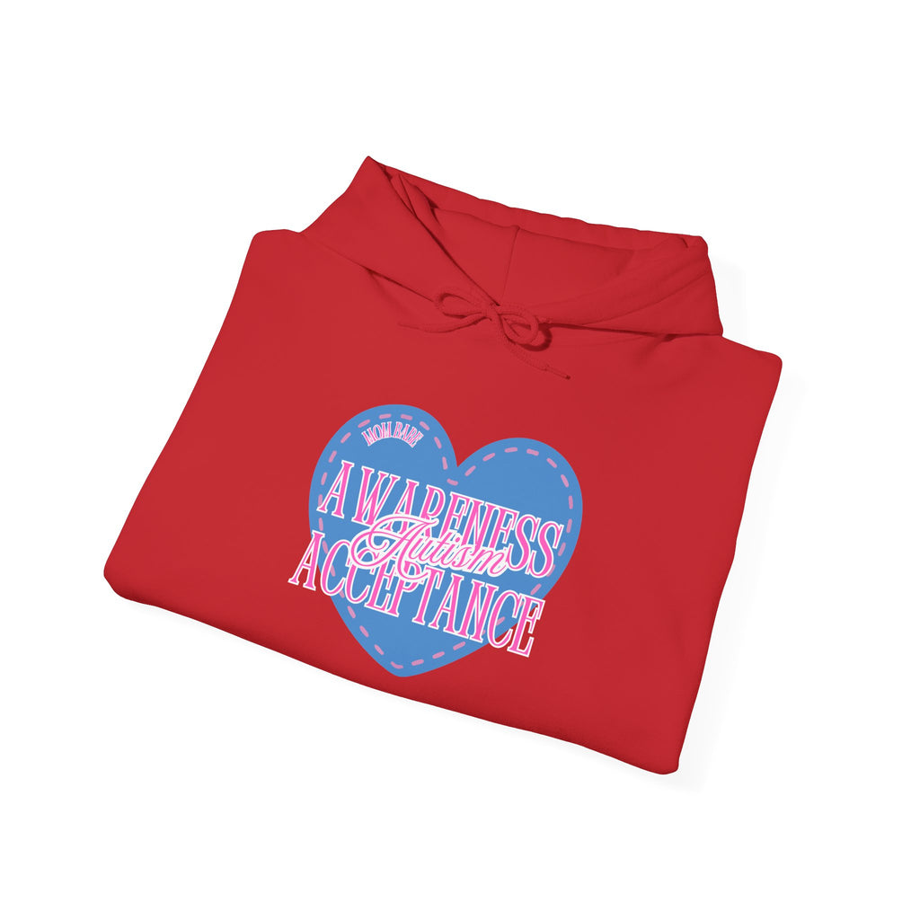 Autism Awareness and Acceptance — Stitched Heart Hoodie