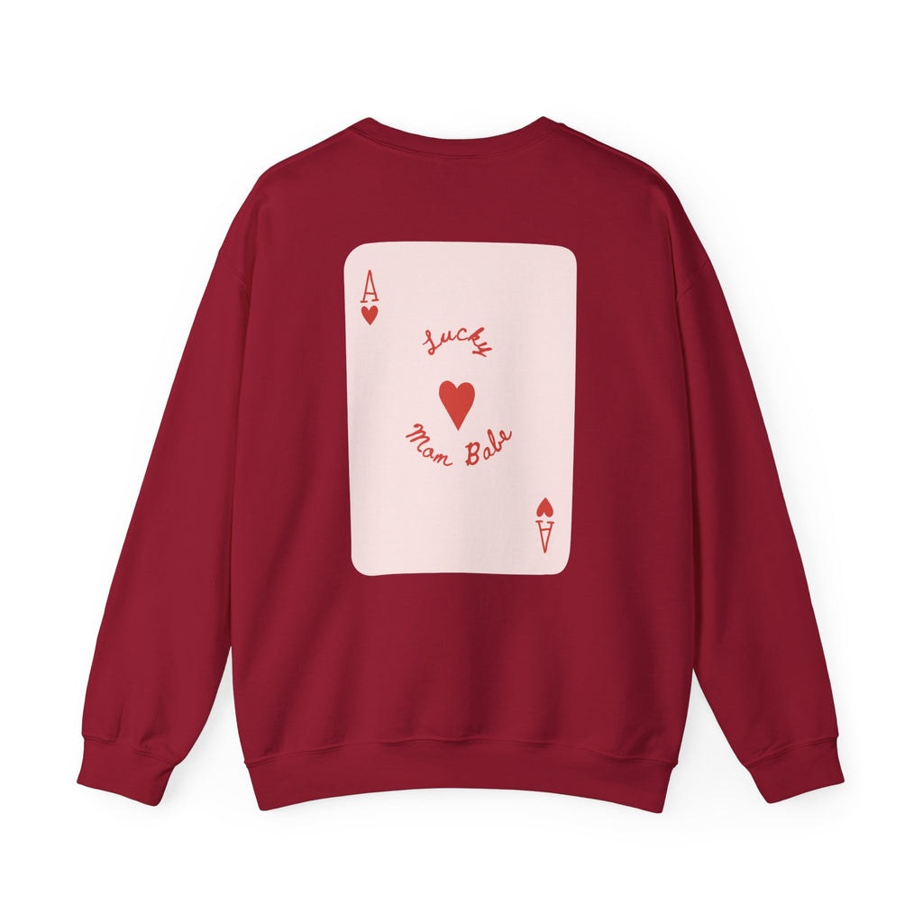 Lucky Mom Babe - Graphic Sweatshirt