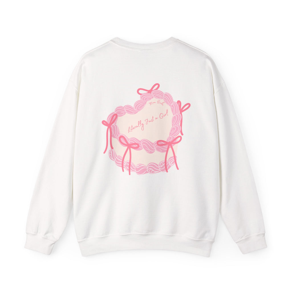 Mom Babe Literally Just a Girl - Cake Graphic Sweatshirt