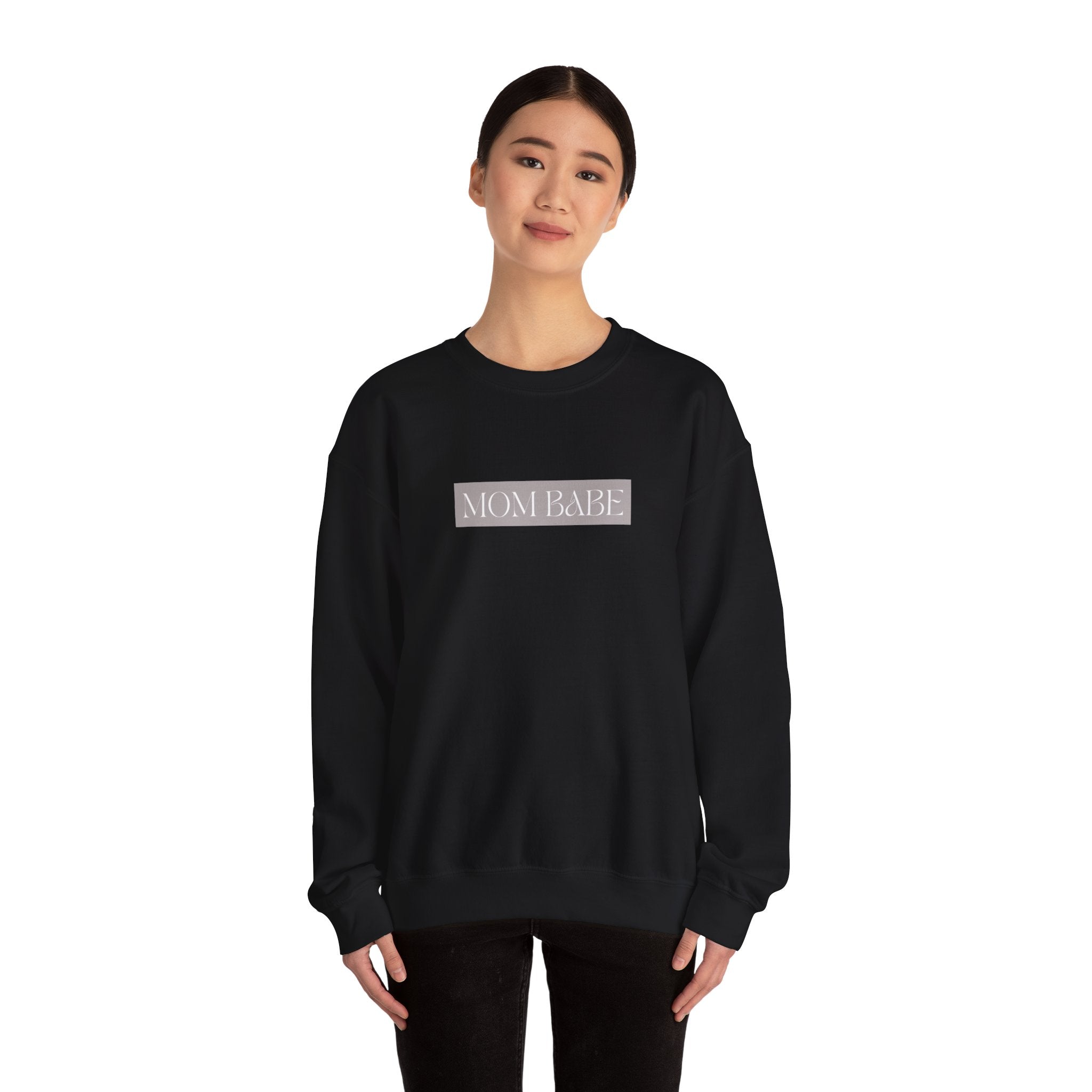 Pilates Mom Babe Club — Workout Graphic Sweatshirt (White Print)