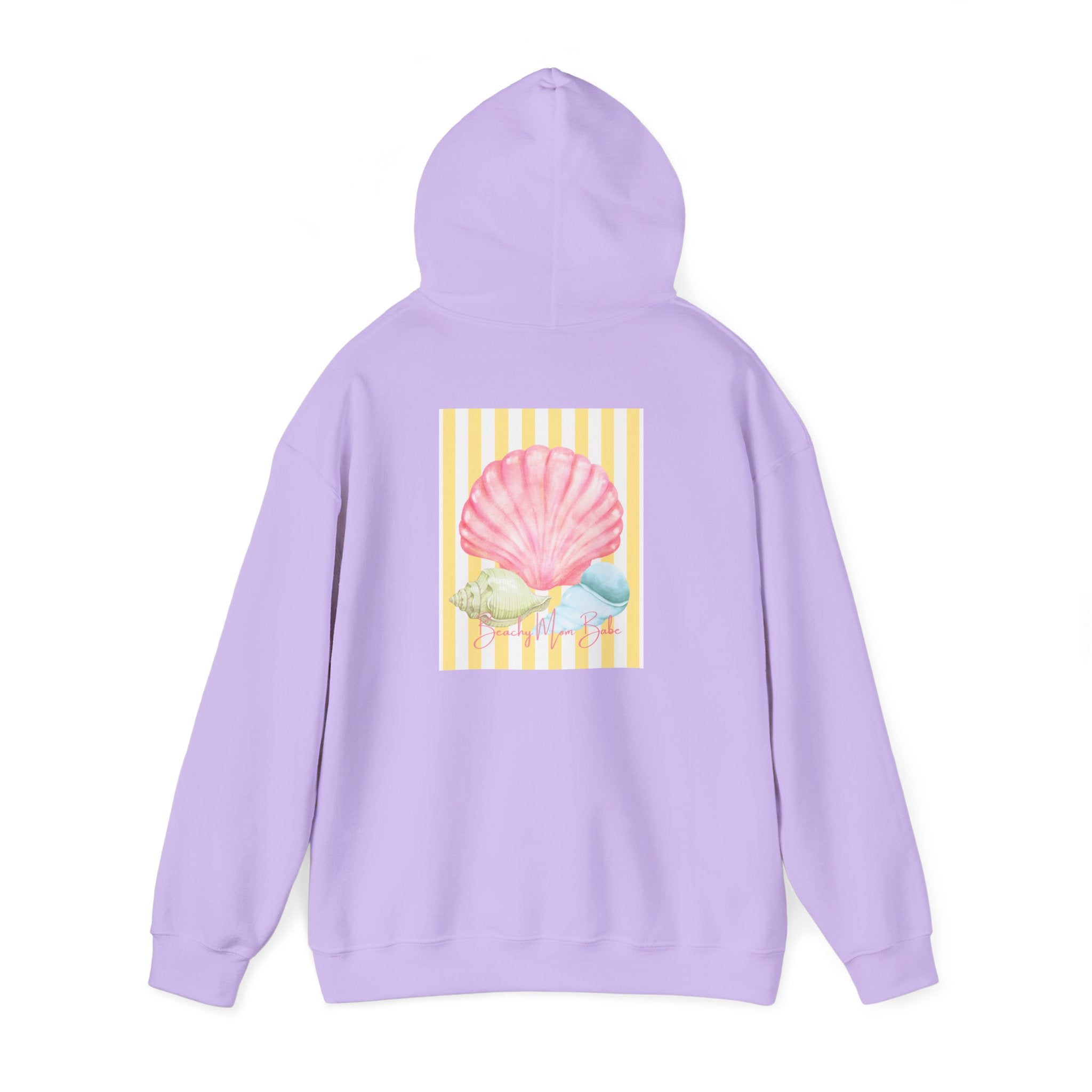 Beach Mom Babe - Pastel Shell Graphic Hoodie