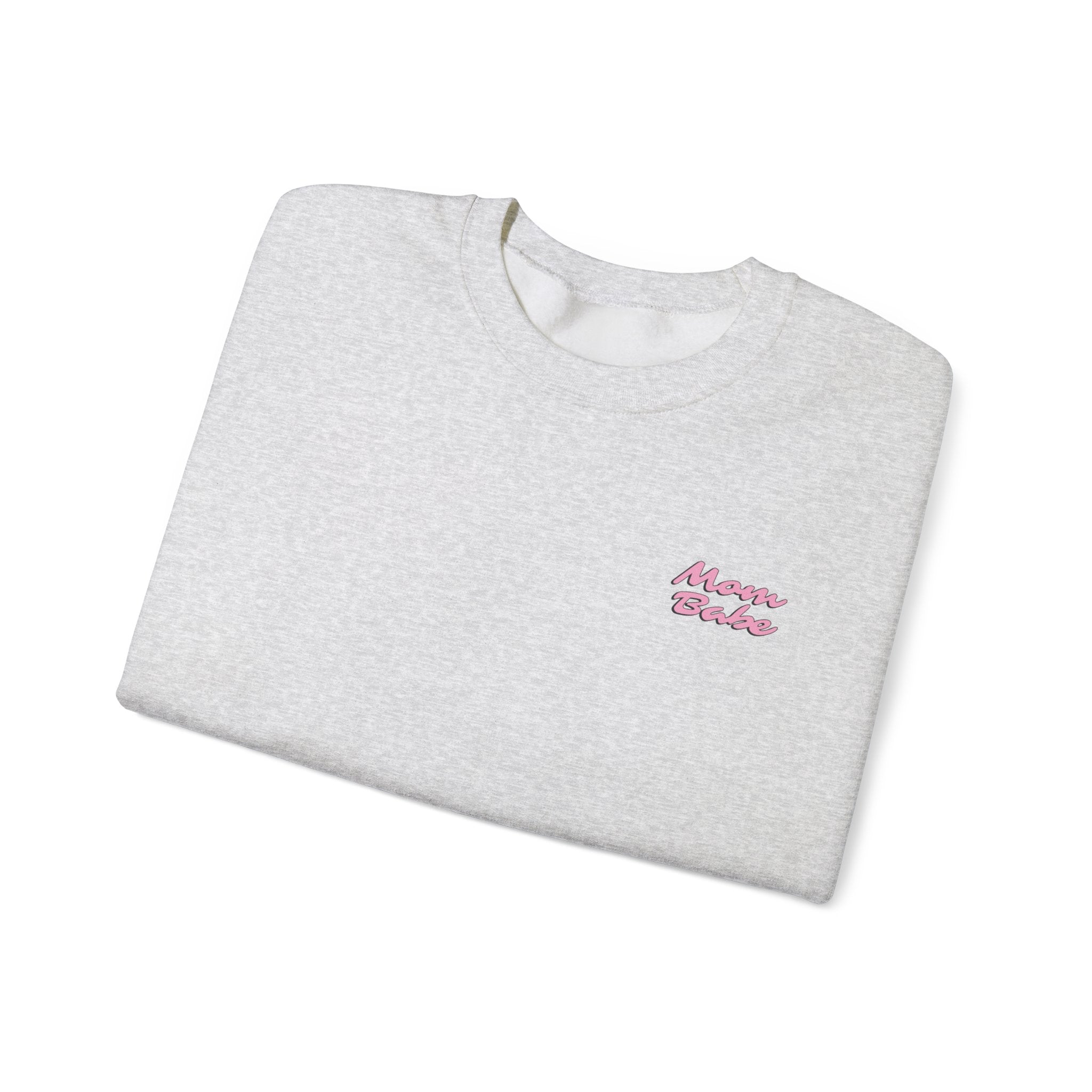 Mom Babe For Hot Moms - Checkered Graphic Sweatshirt