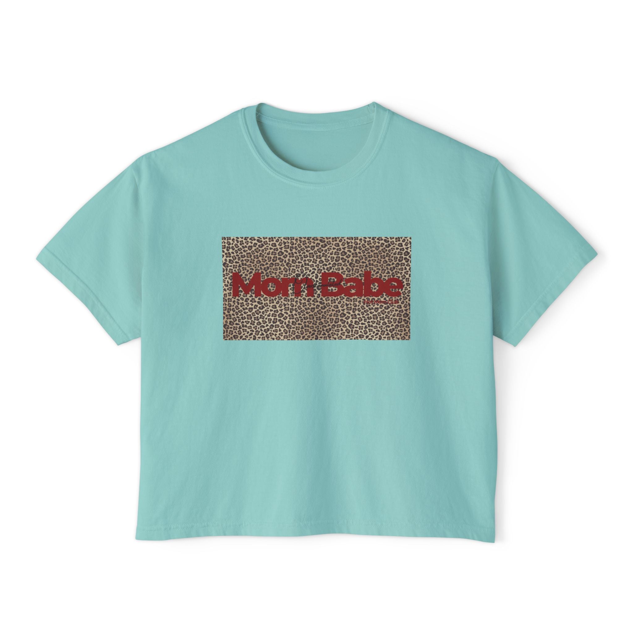 Overstimulated Mom Babe  — Leopard Graphic Tee