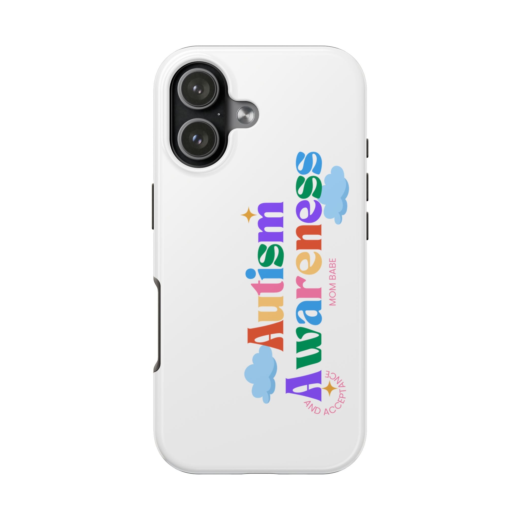 Copy of Autism Awareness and Acceptance — Checkered Heart Phone Case