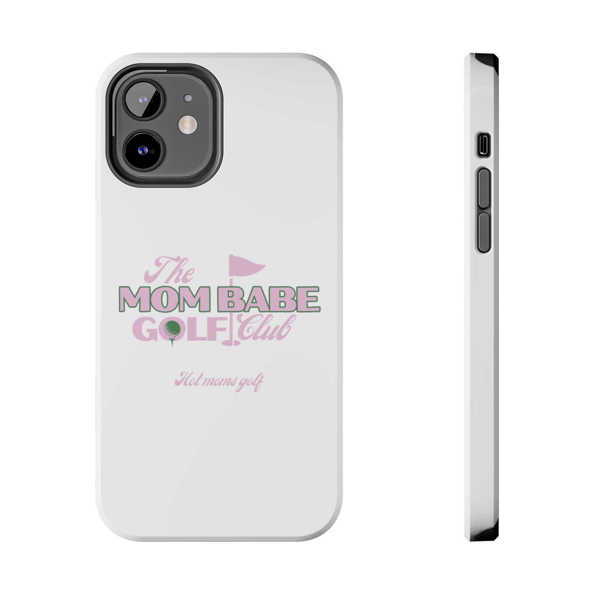 The Mom Babe Golf Club - Pink Vintage Golf Tough Phone Case