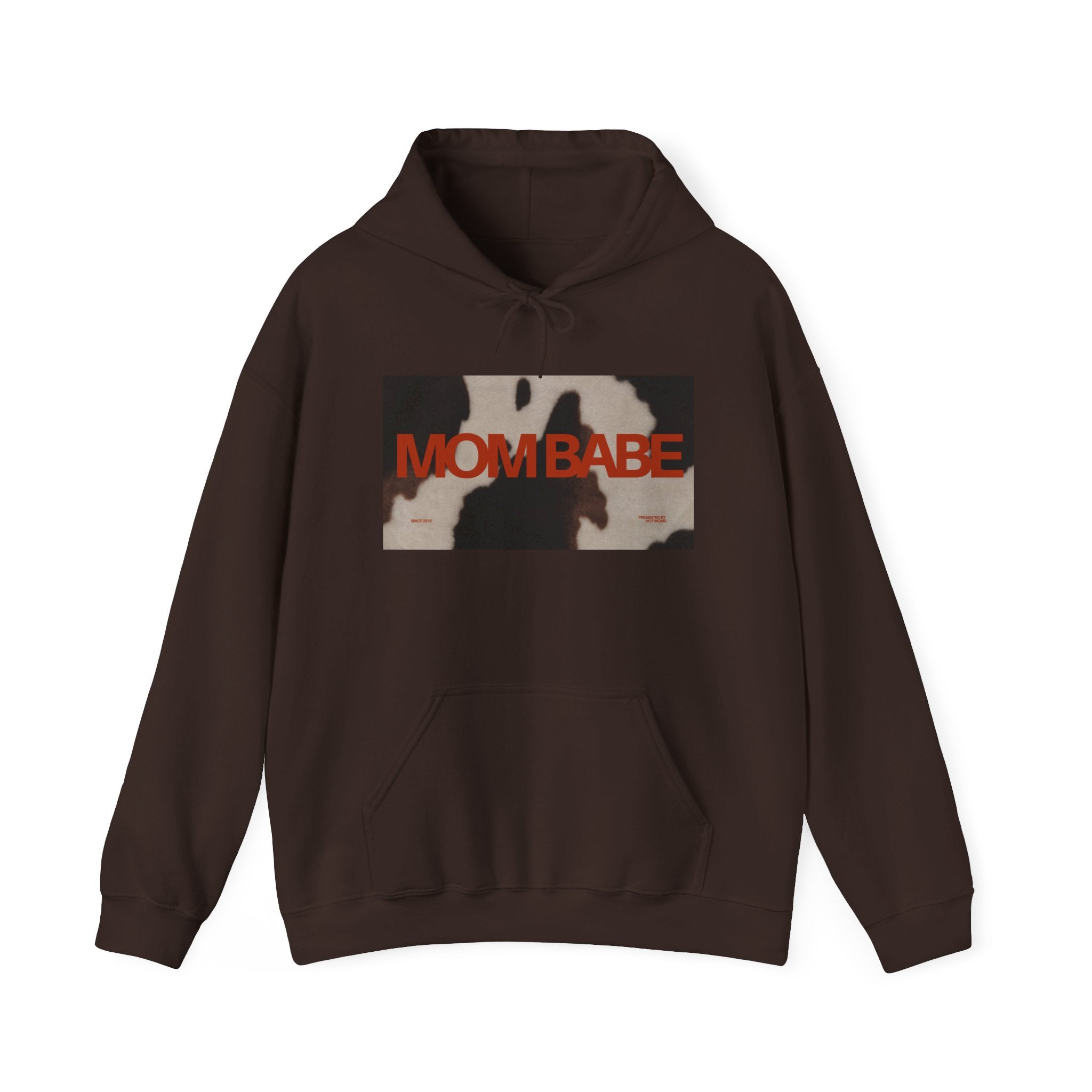Mom Babe — Cowhide Graphic Hoodie