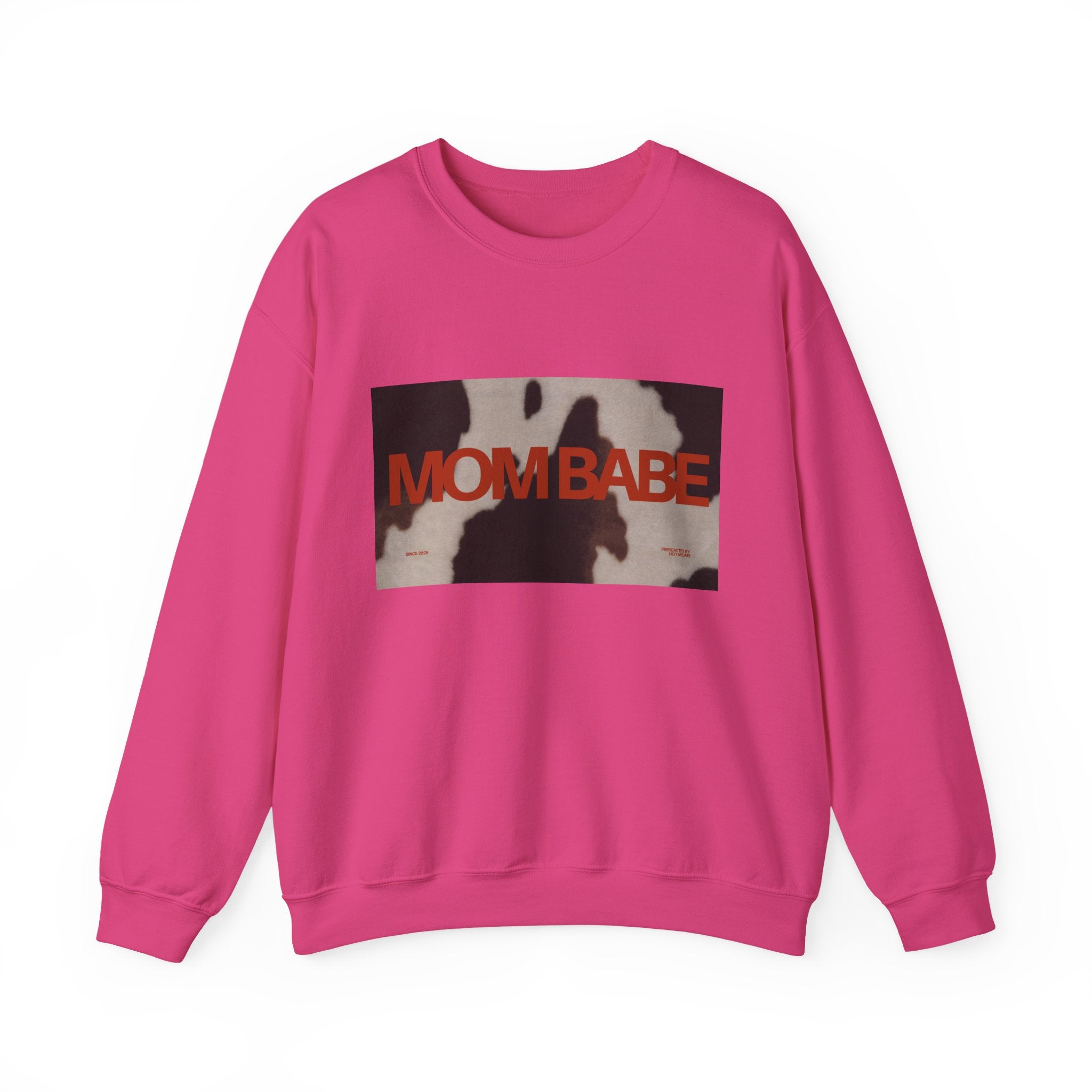 Mom Babe — Cowhide Graphic Sweatshirt
