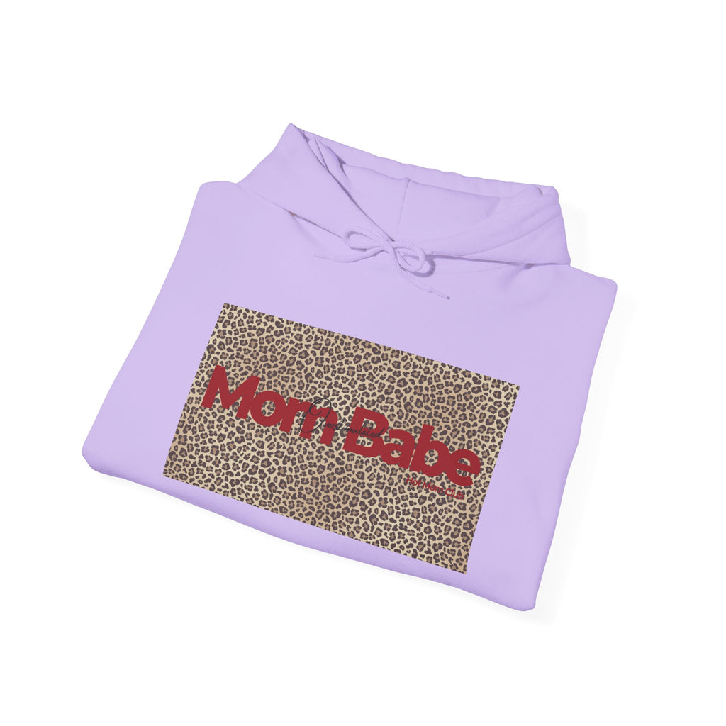 Overstimulated Mom Babe — Leopard Graphic Hoodie