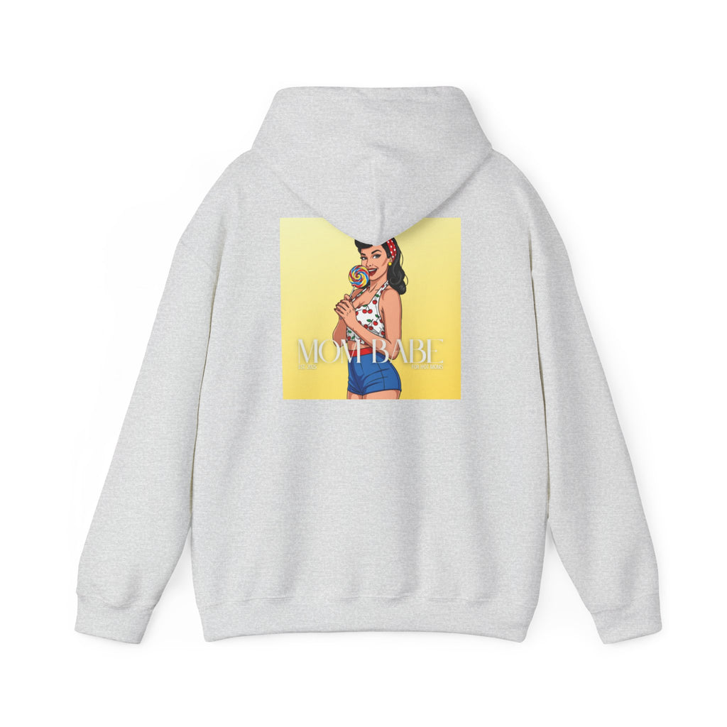 Mom Babe - For Hot Moms Pinup Graphic Hoodie
